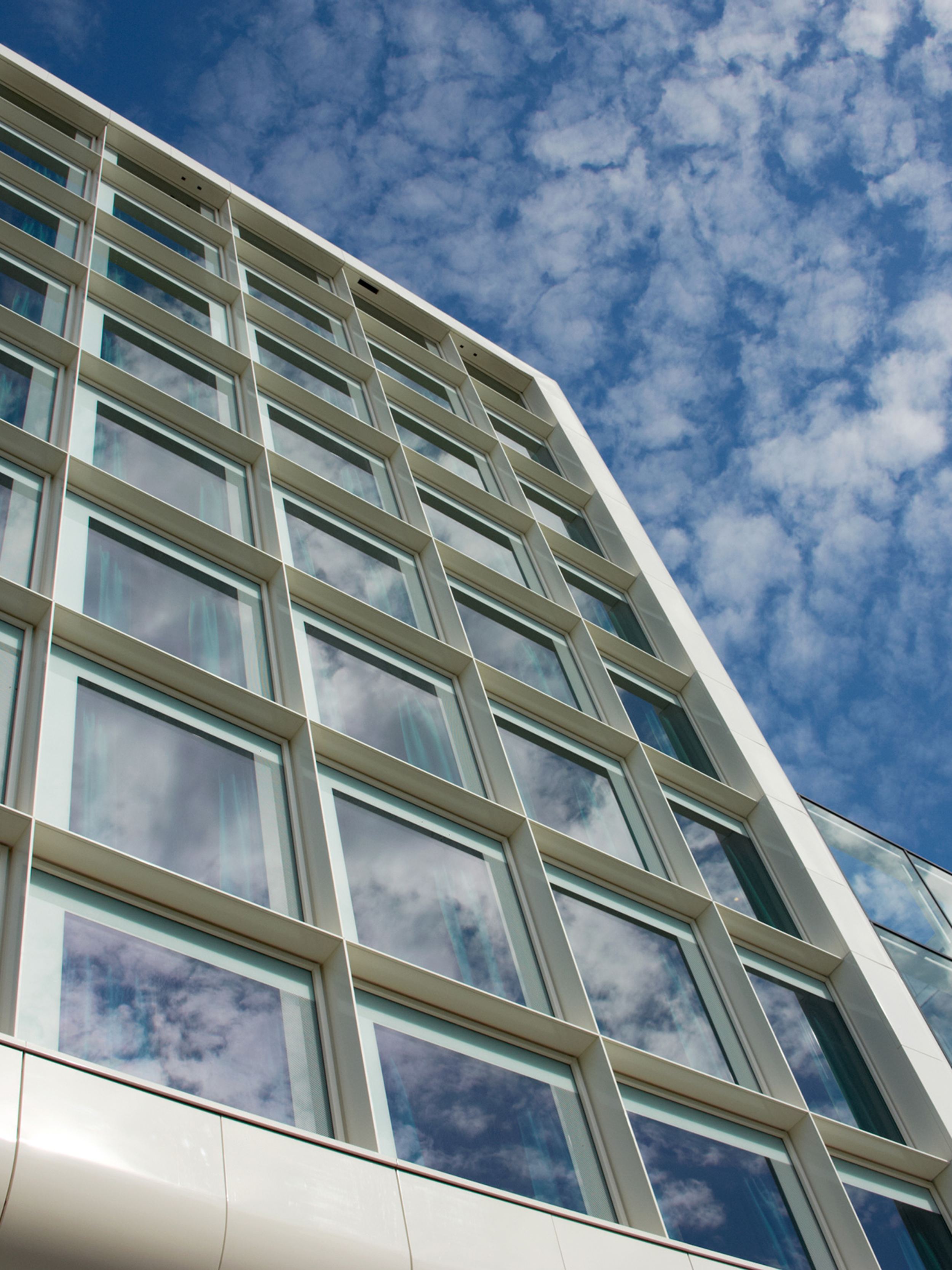 hotel Amsterdam Motel One view of the building from below and outside