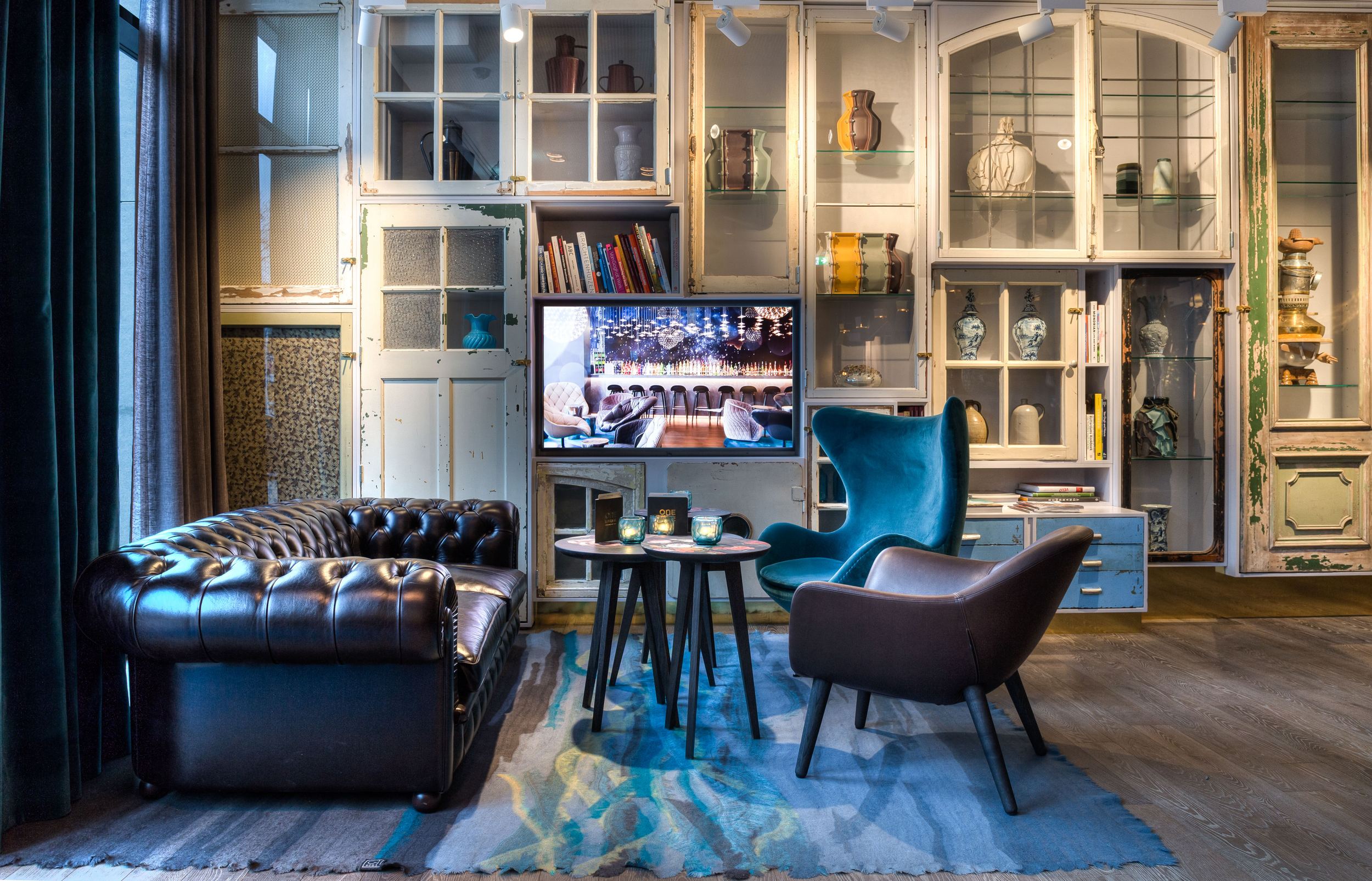 Design Hotel Amsterdam-Waterlooplein Motel One Loungebereich