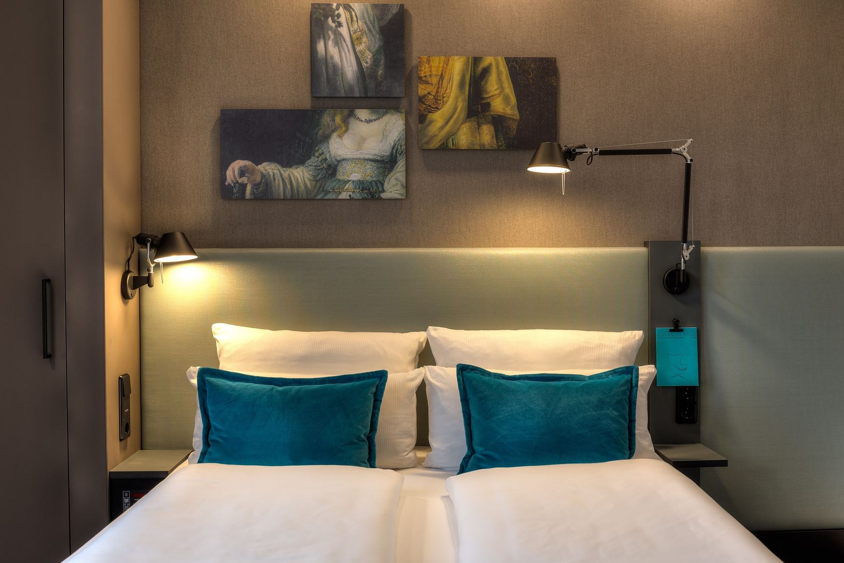 Designhotel Amsterdam-Waterlooplein nahe Innenstadt Motel One Doppelbett