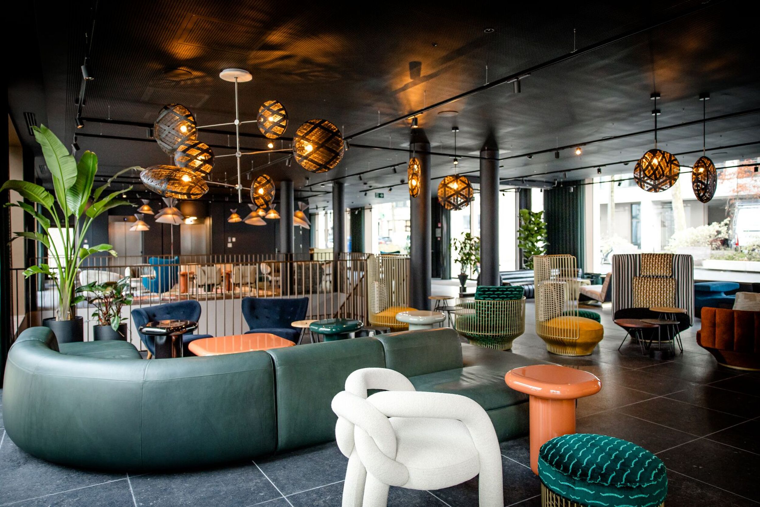 Designhotel Antwerpen Motel One Innenbereich Lounge