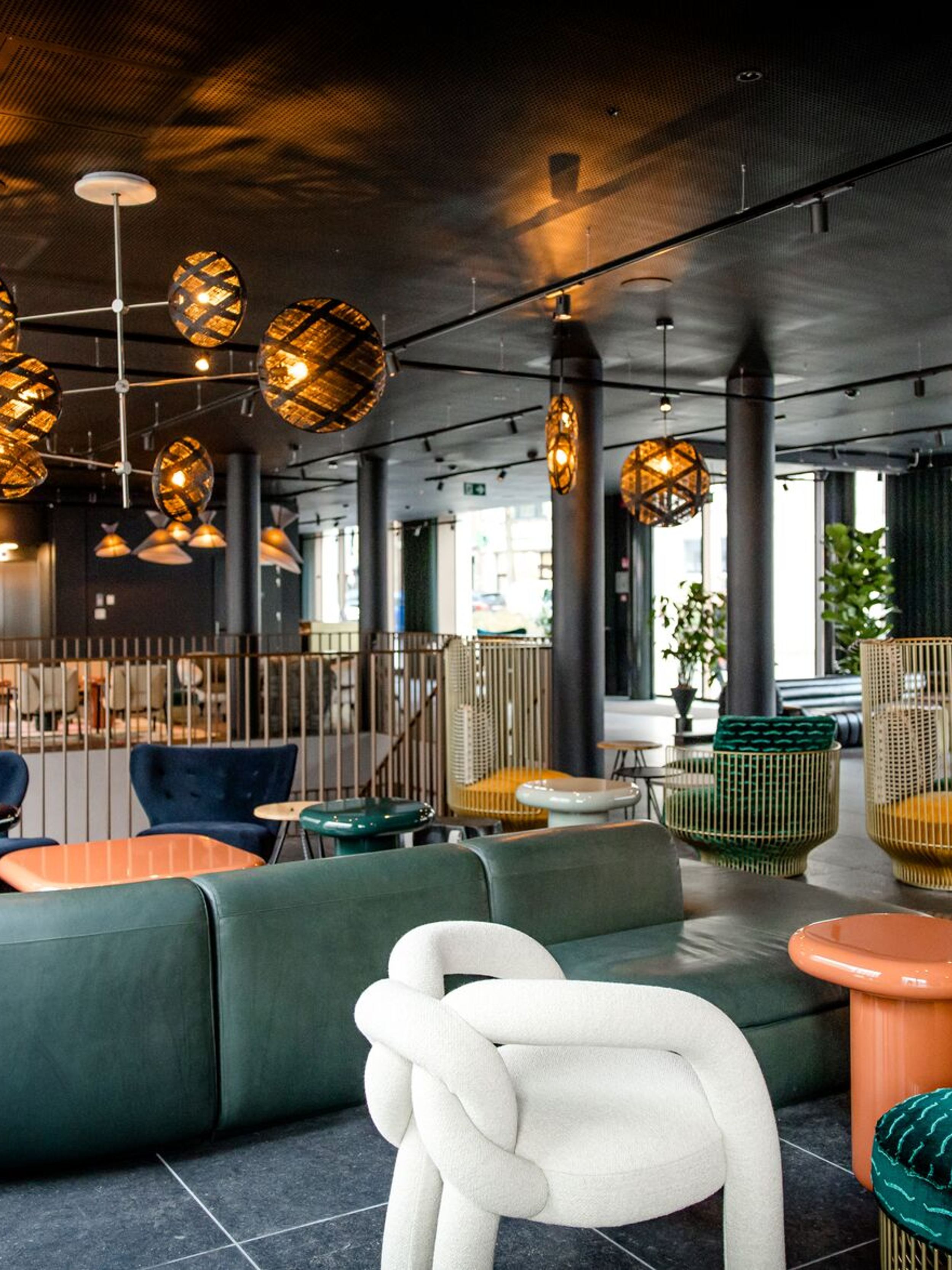 Designhotel Antwerpen Motel One Innenbereich Lounge