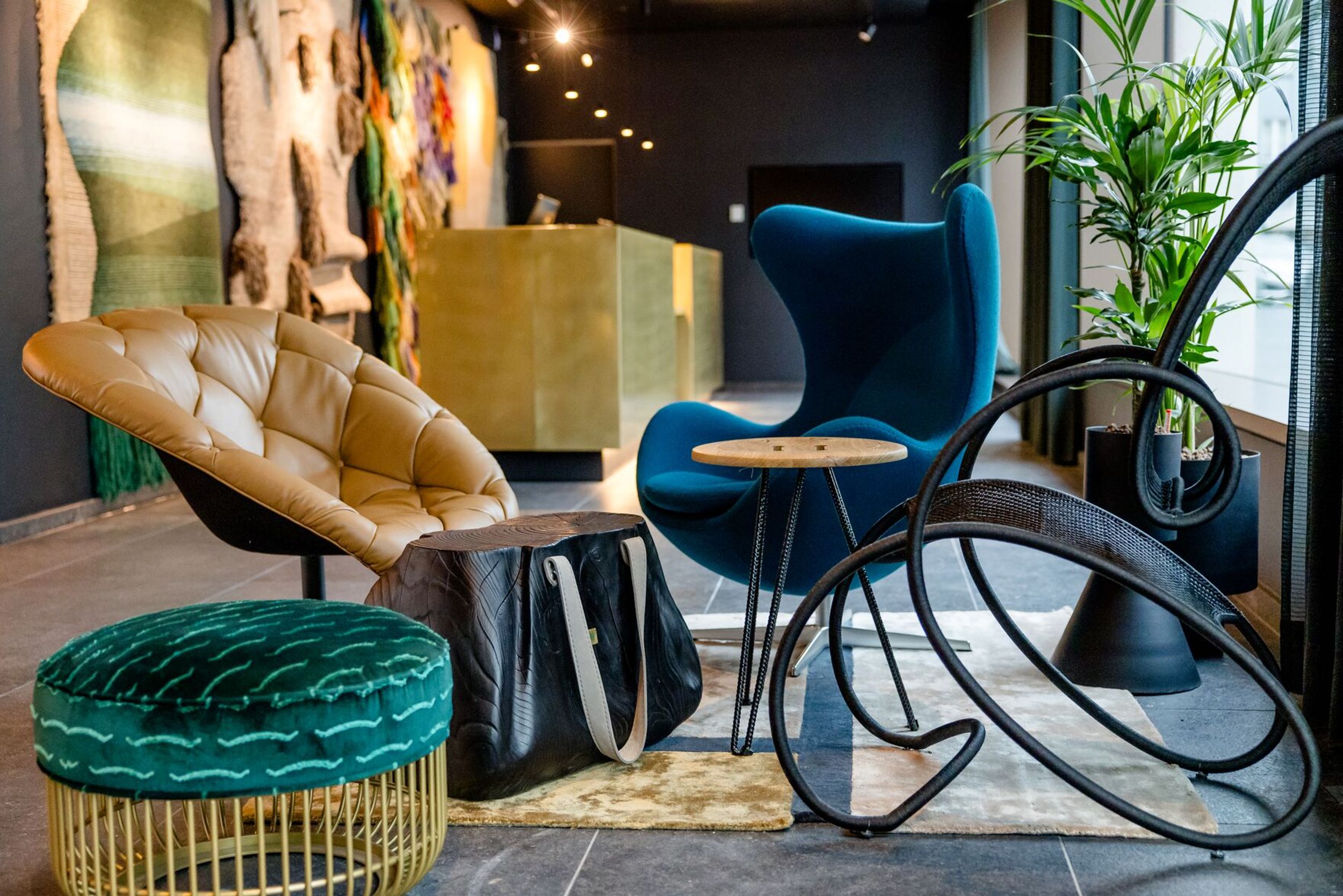 Hotel Antwerpen Motel One Innenbereich Stühle Design Lounge