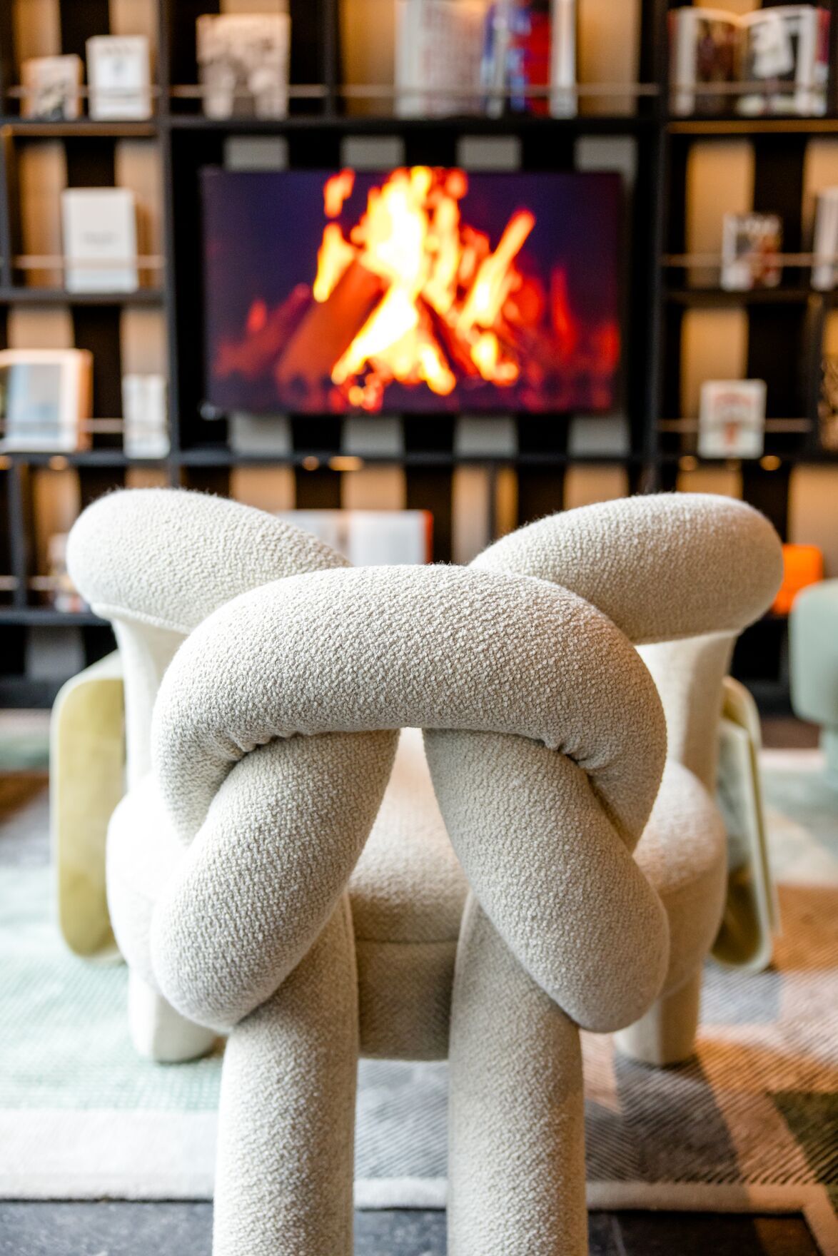 Hotel Antwerpen Motel One Innenbereich Design Sessel Knoten