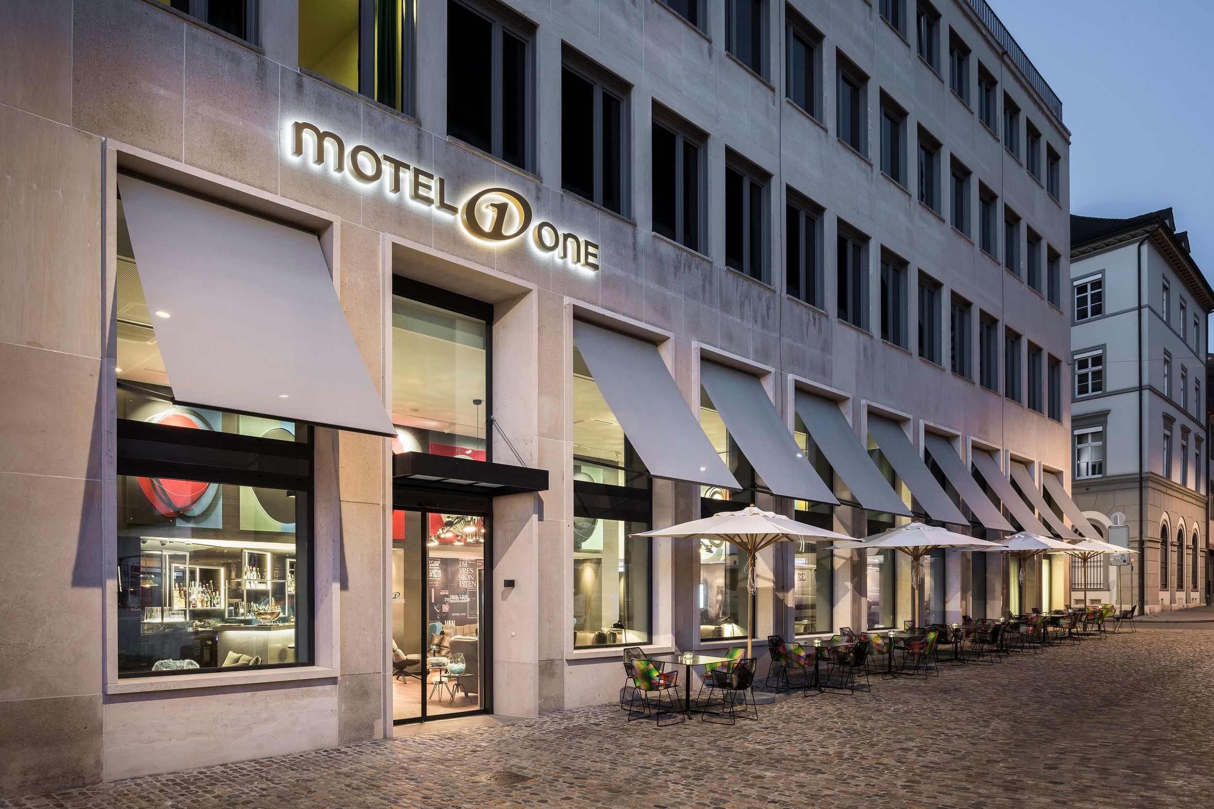 hotel Basel Motel One view of the building from the outside