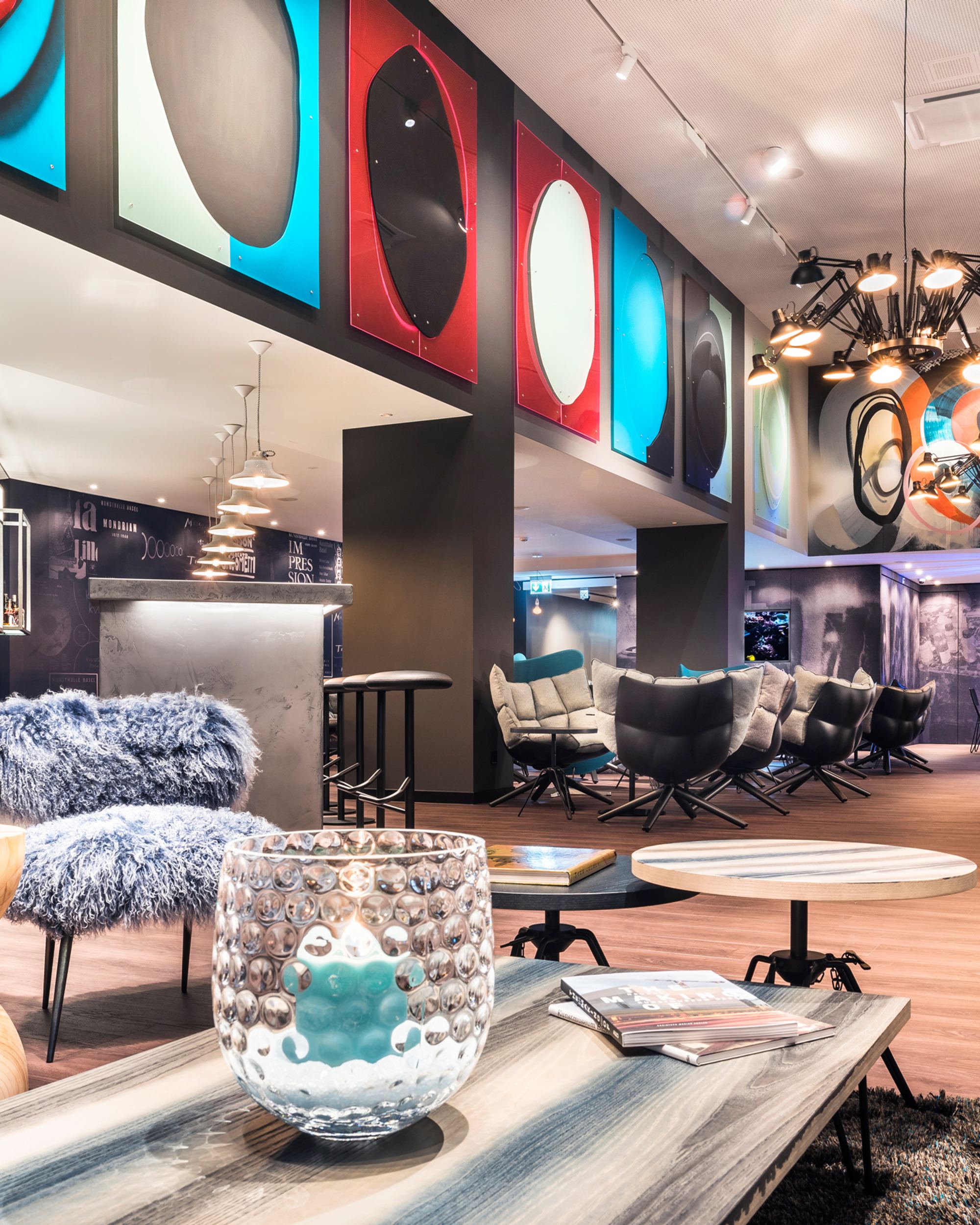 Hotel Basel Motel One moderne Lounge
