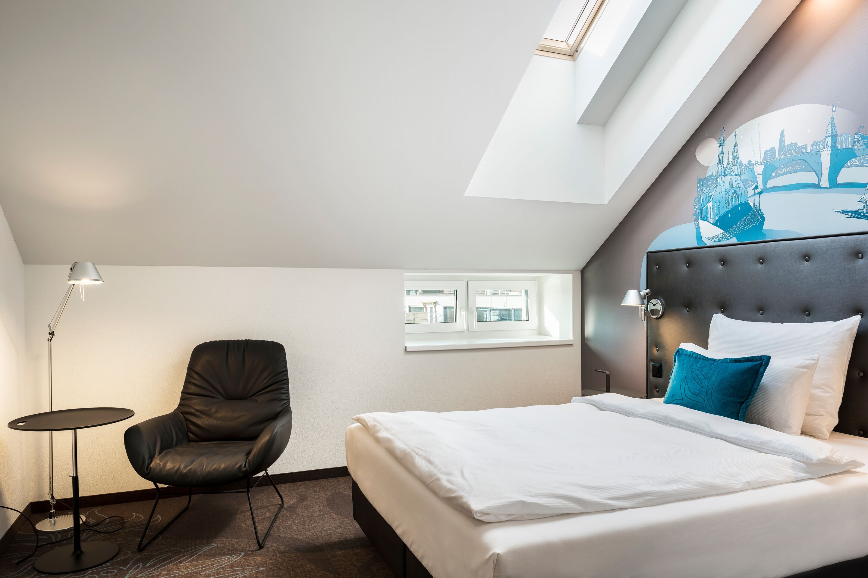 Hotel Motel One Basel Zimmer mit Einzelbett
