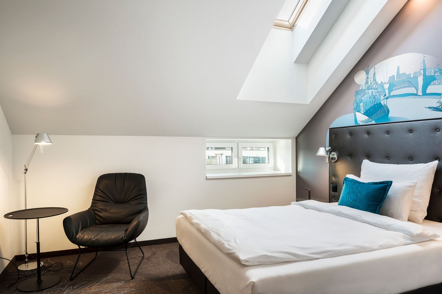 Hotel Motel One Basel Zimmer mit Einzelbett