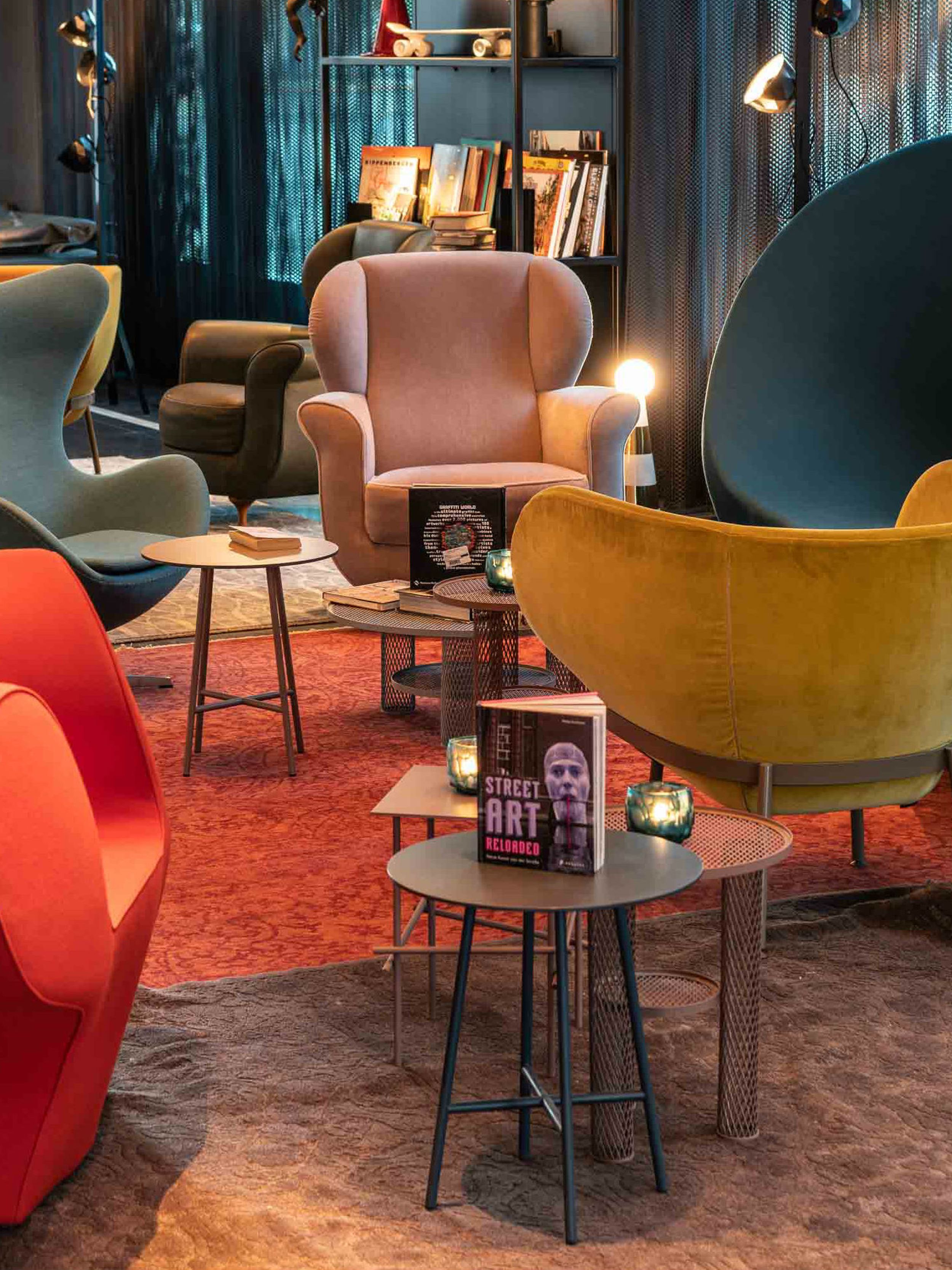 Hotel Berlin Alexanderplatz Motel One Lounge mit Sitzgelegenheiten