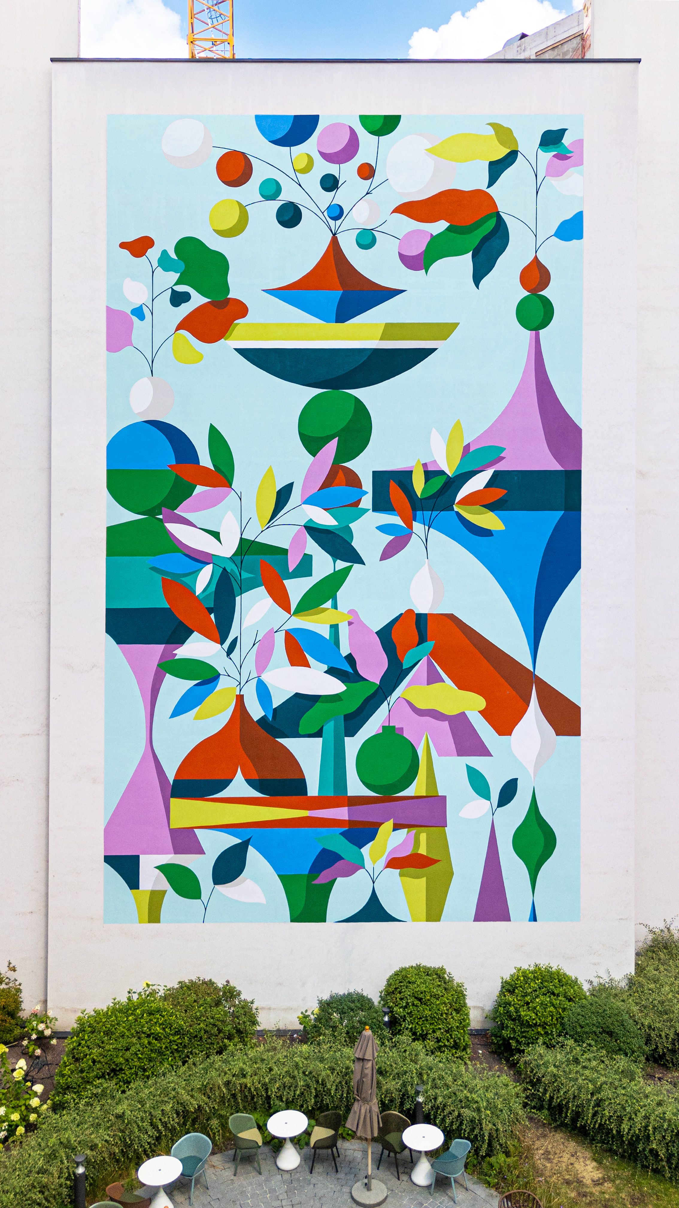 Hotel Brussels Motel One mural