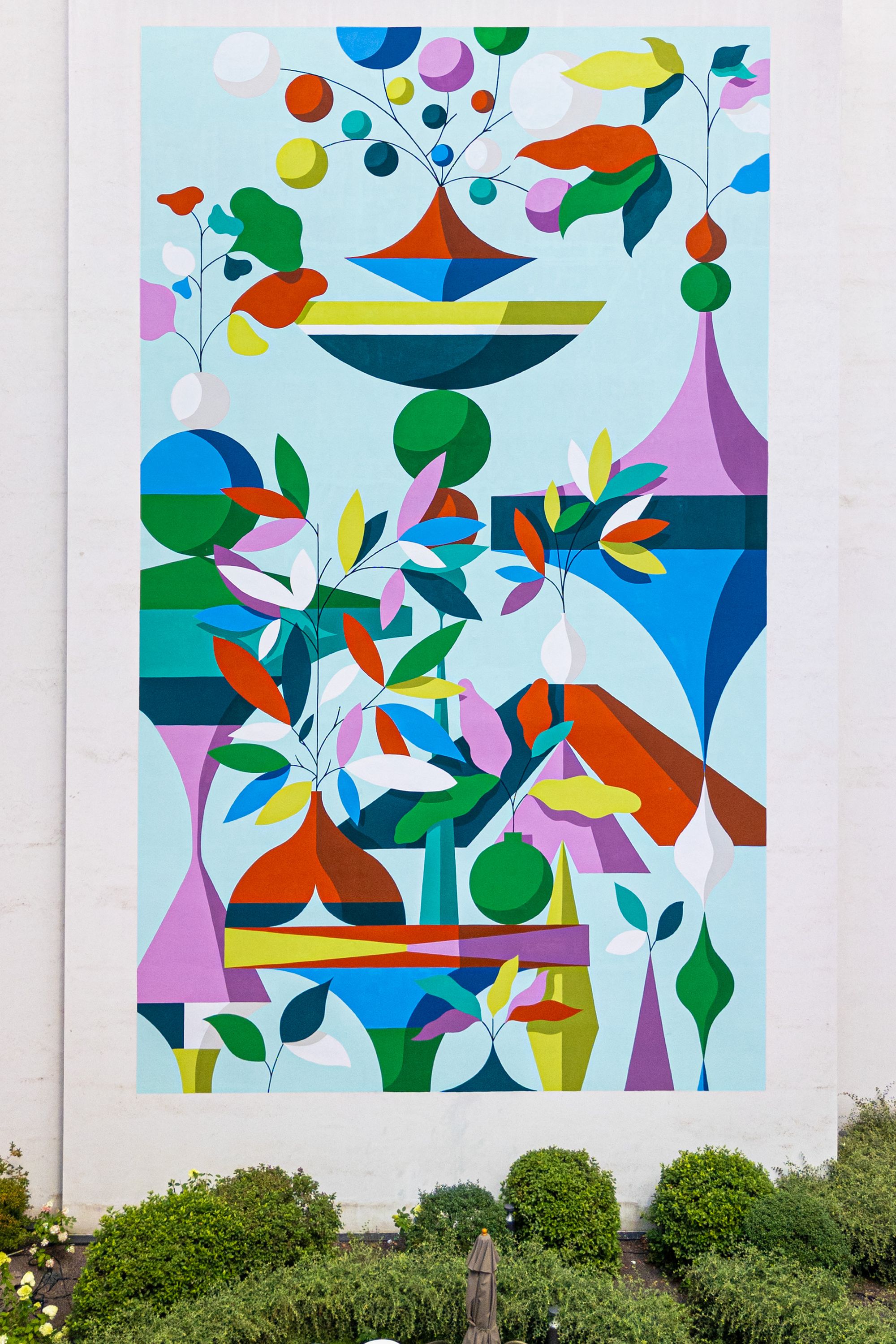 Hotel Brussels Motel One mural