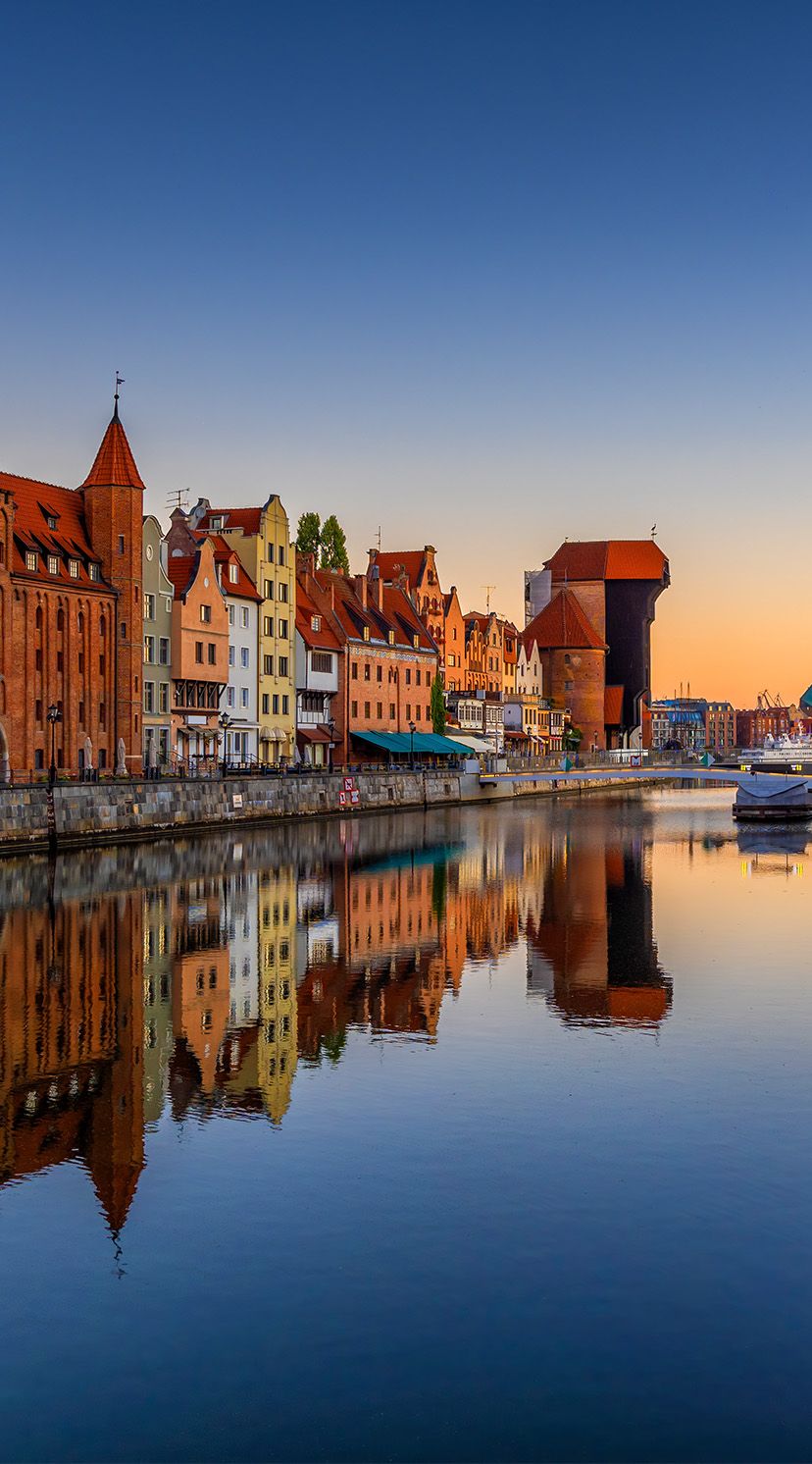 Hotel Gdansk The Cloud One Poland View of houses by the water Hotel Gdansk The Cloud One Poland View of houses by the water