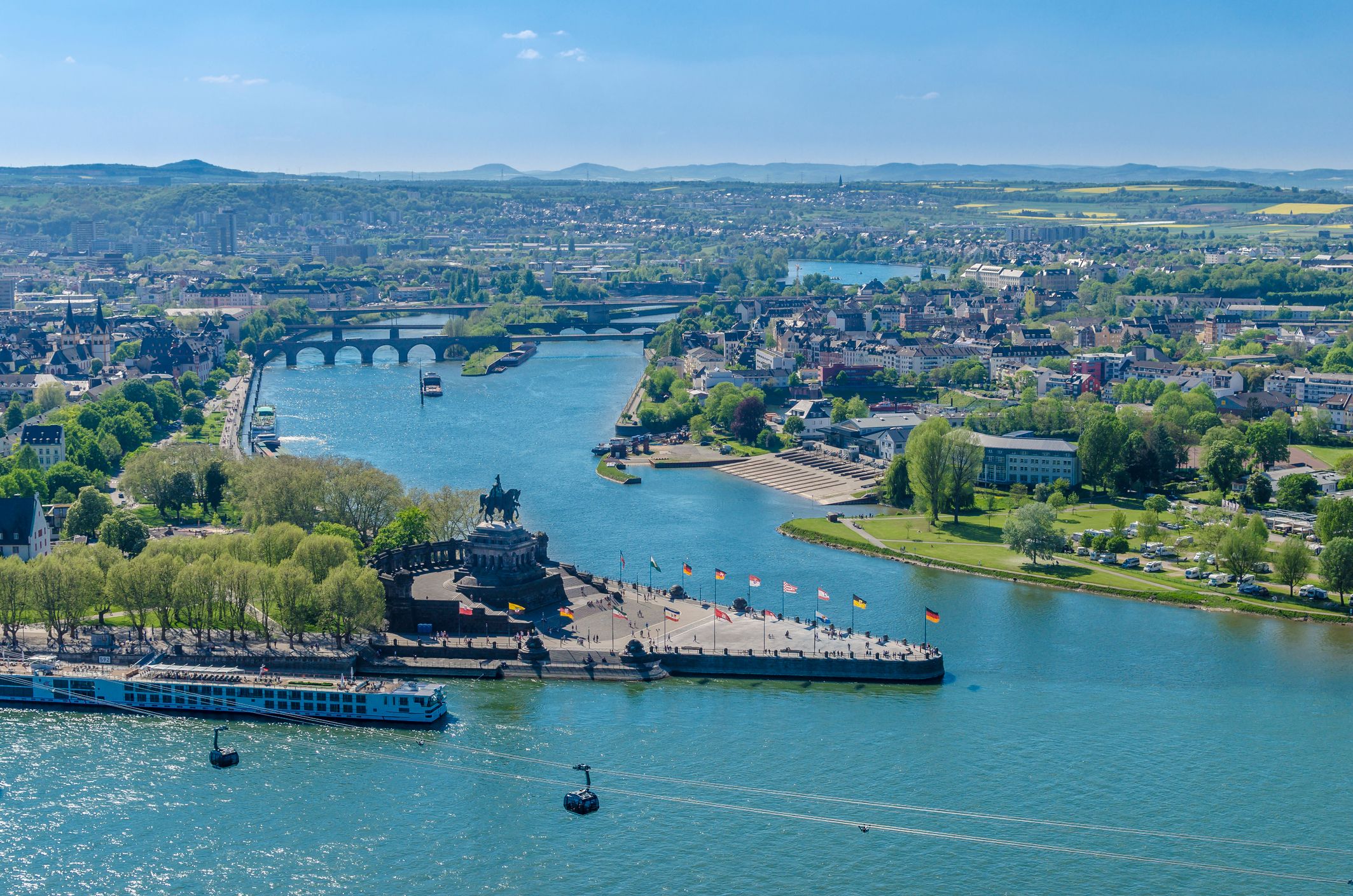 Hotel Koblenz Motel One view from above