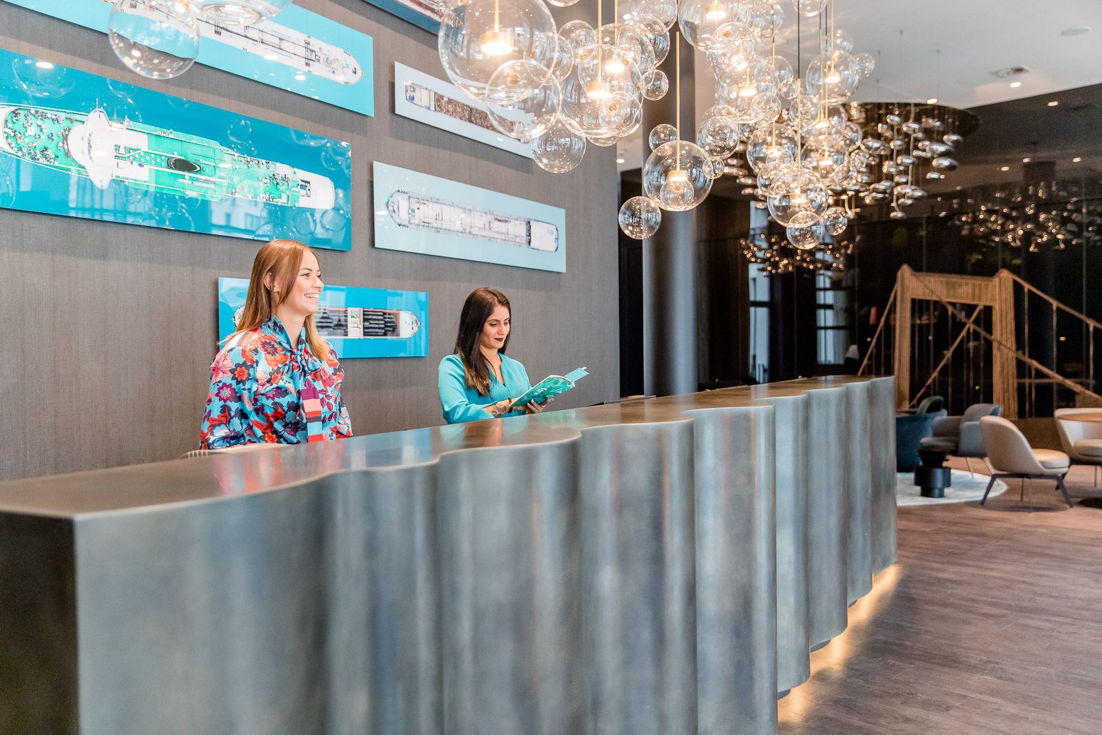 hotel Cologne Altstadt Motel One reception with two employees