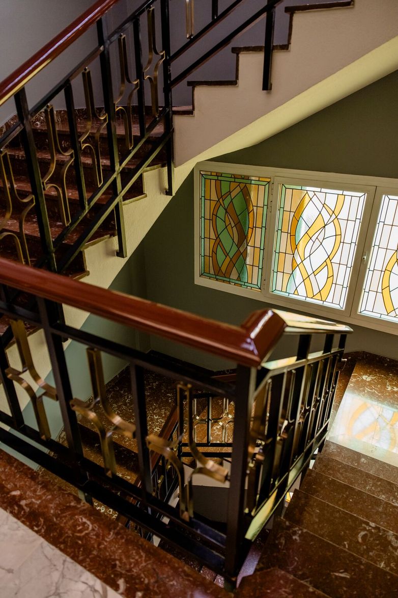 designhotel Madrid Plaza de España Motel One staircase