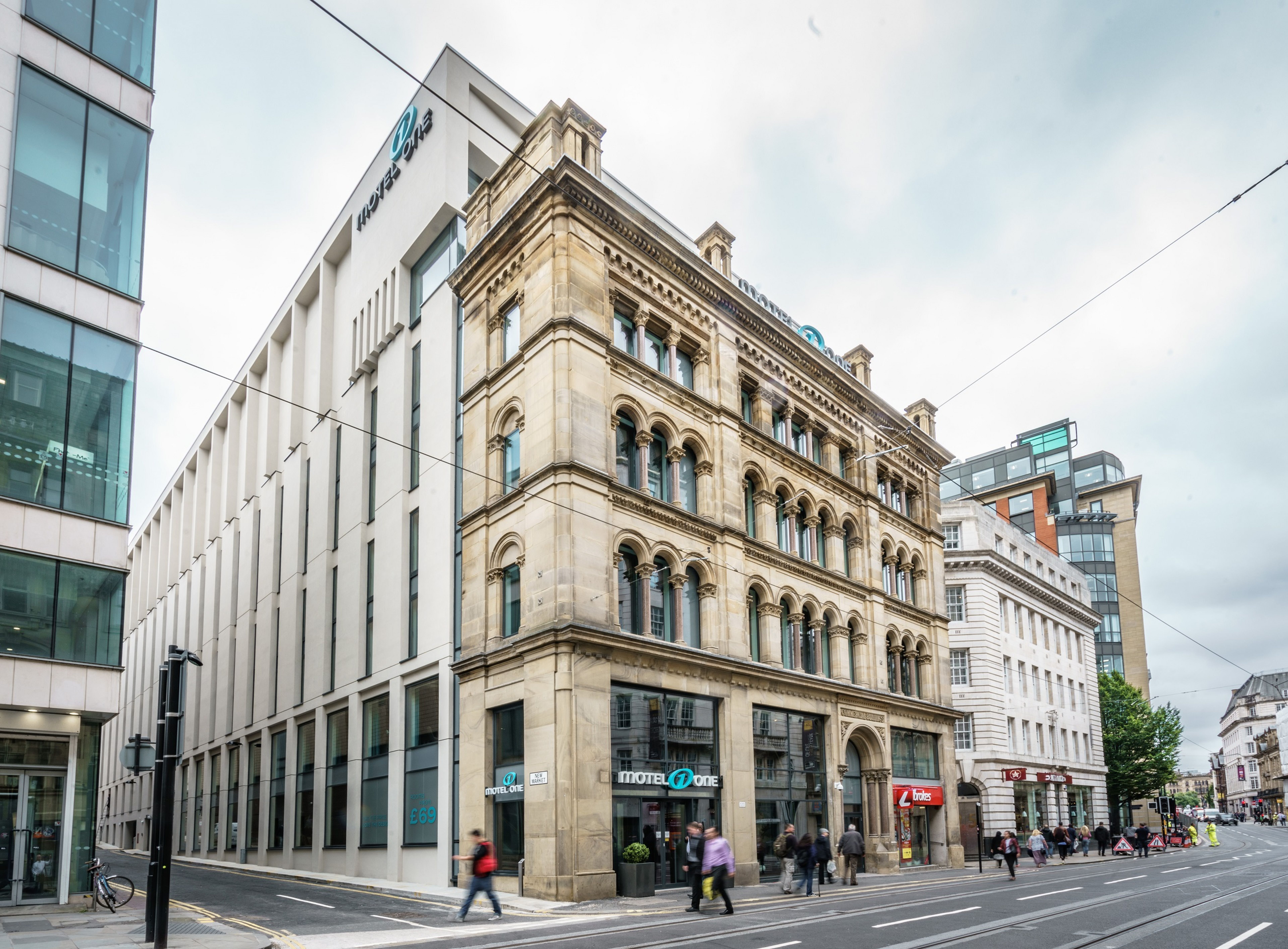 designhotel Manchester Royal Exchange Motel One facade designhotel Manchester Royal Exchange Motel One facade
