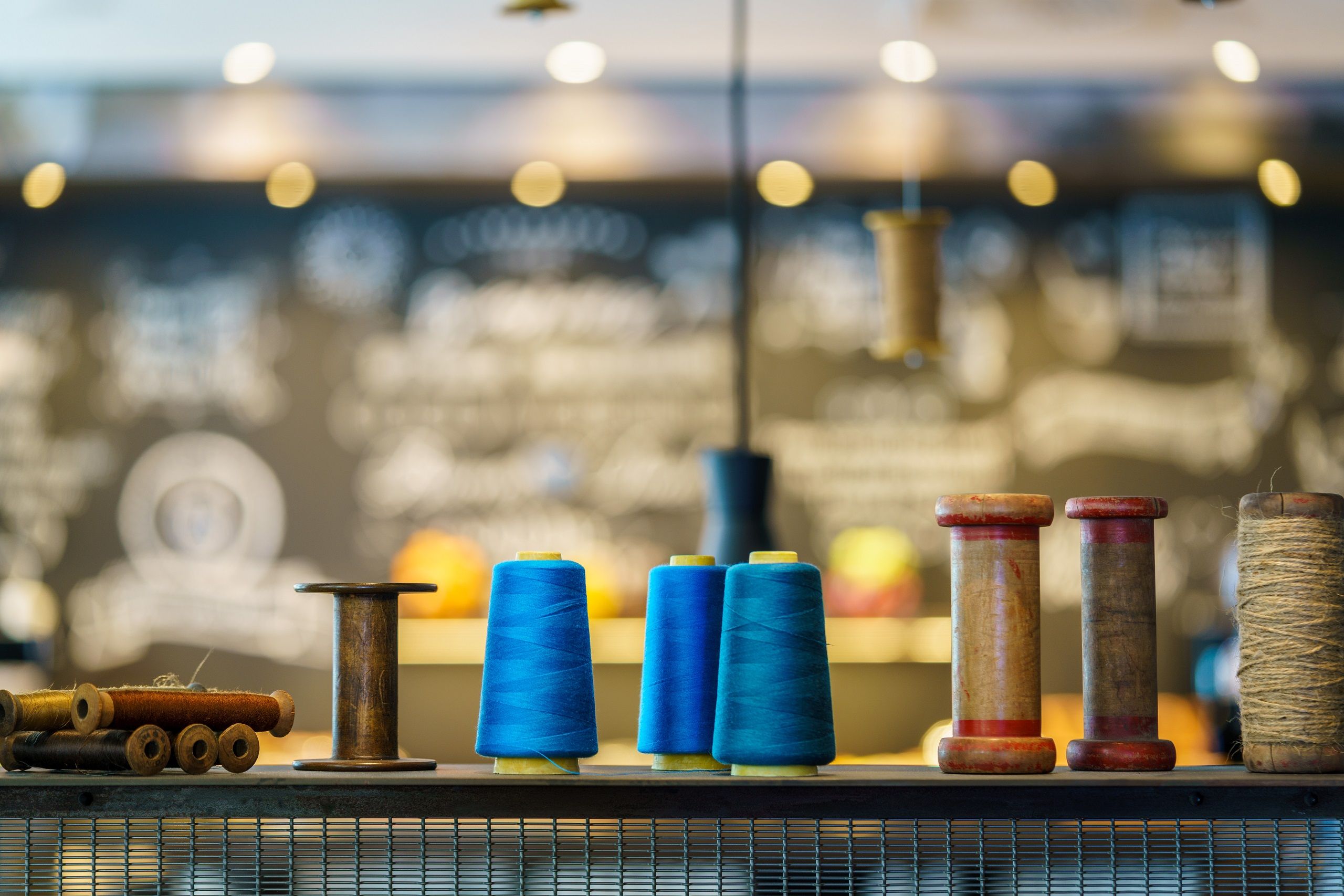 hotel Manchester Royal Exchange Motel One close-up of sewing thread