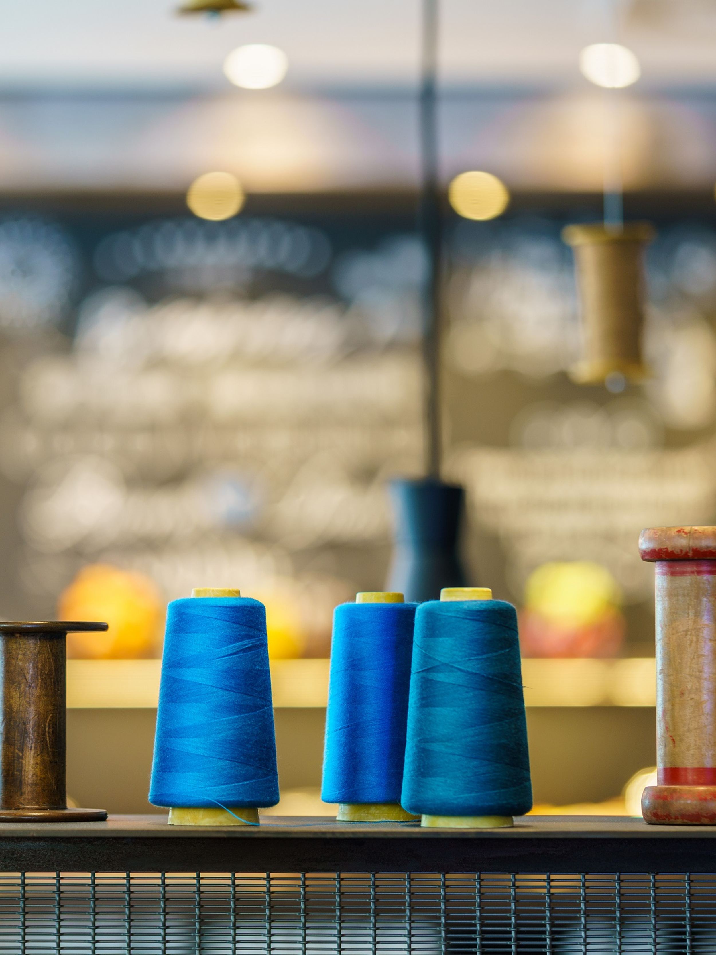 hotel Manchester Royal Exchange Motel One close-up of sewing thread