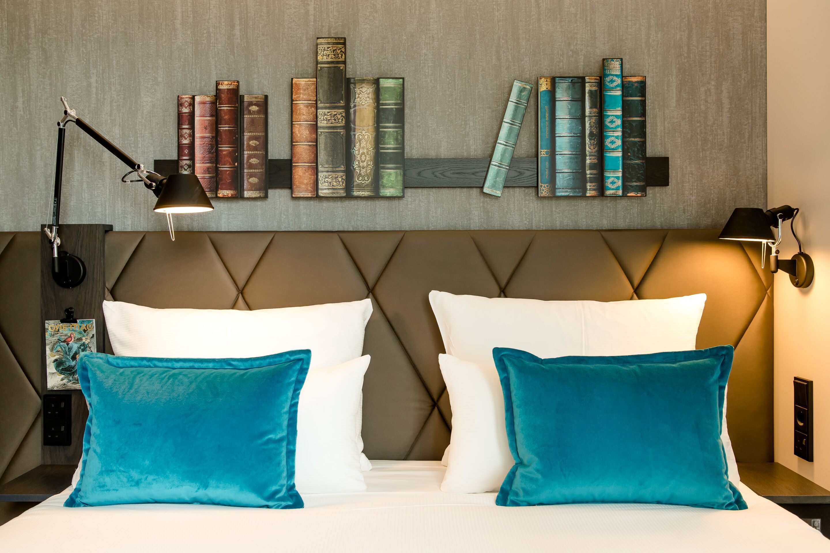 Hotel Motel One Manchester-St. Peter's Square Zimmer mit Sicht auf Doppelbett