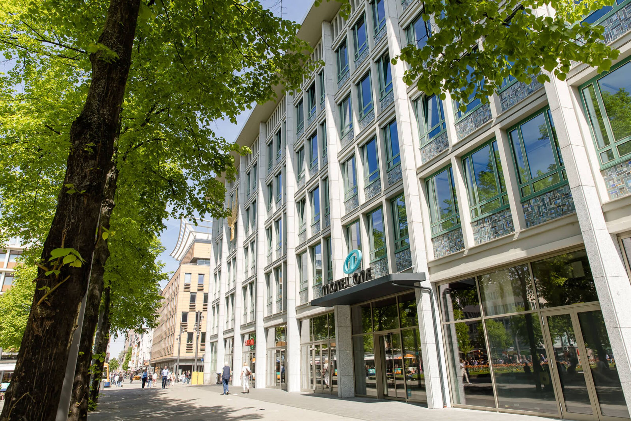 Designhotel Mannheim Motel One Außenansicht des Gebäudes