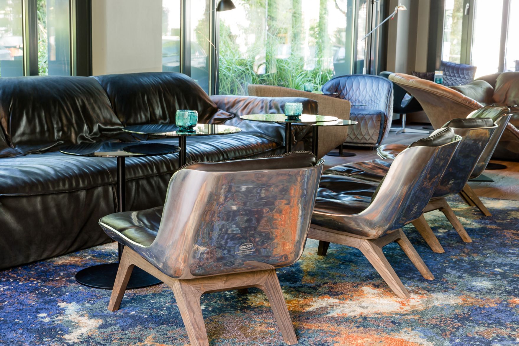 Design Hotel München Deutsches Museum Motel One Lounge mit Sitzmöglichkeiten