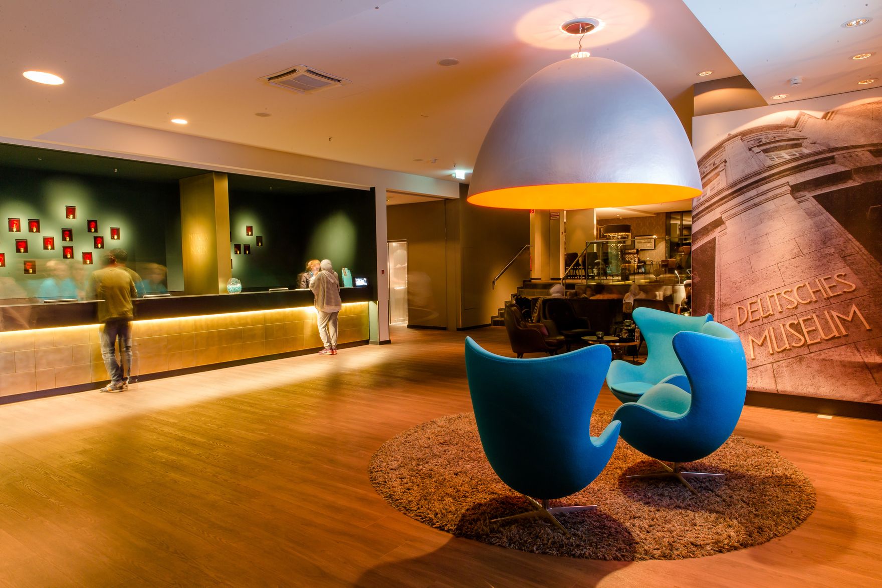 Designhotel München Deutsches Museum Motel One Rezeption