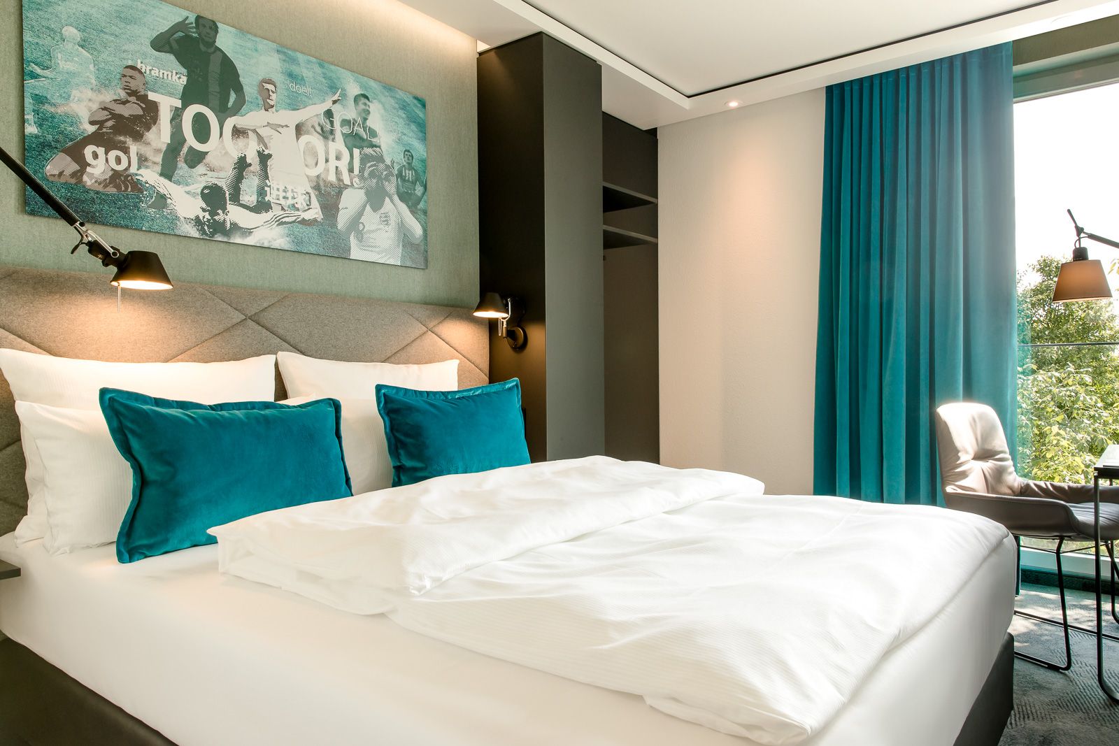 Designhotel Garching Motel One Zimmer Doppelbett