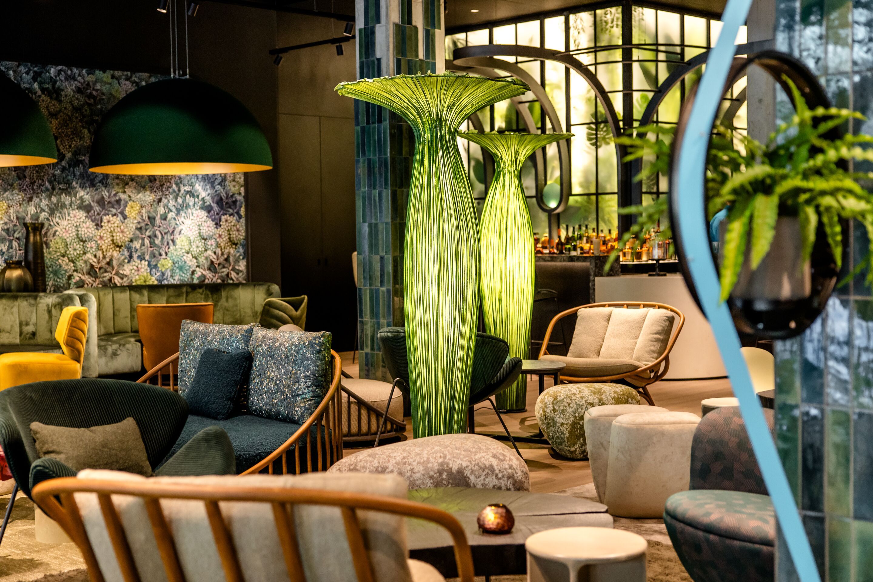 Hotel München Hauptbahnhof Motel One lichtdurchflutete Lounge