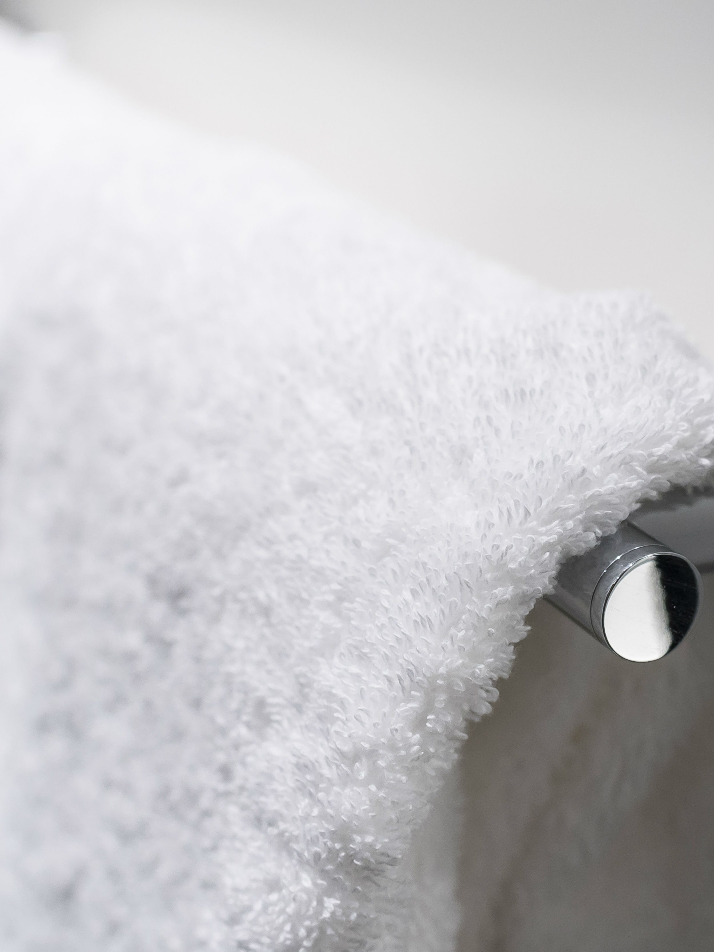 designhotel Munich Trade fair Motel One bathroom close-up of white towel