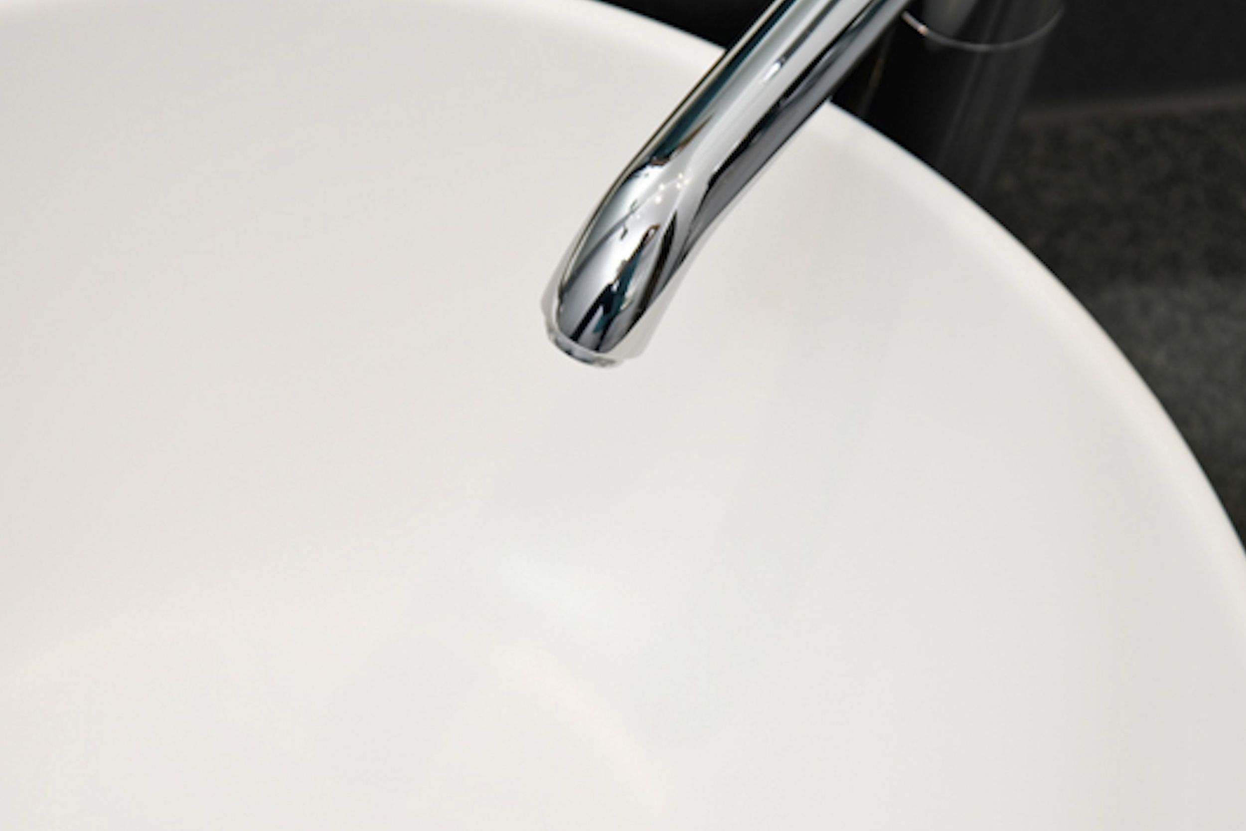 designhotel Munich Trade Fair Motel One bathroom view from above of washbasin