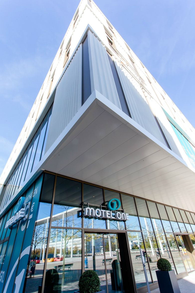 designhotel Munich Trade Fair Motel One facade