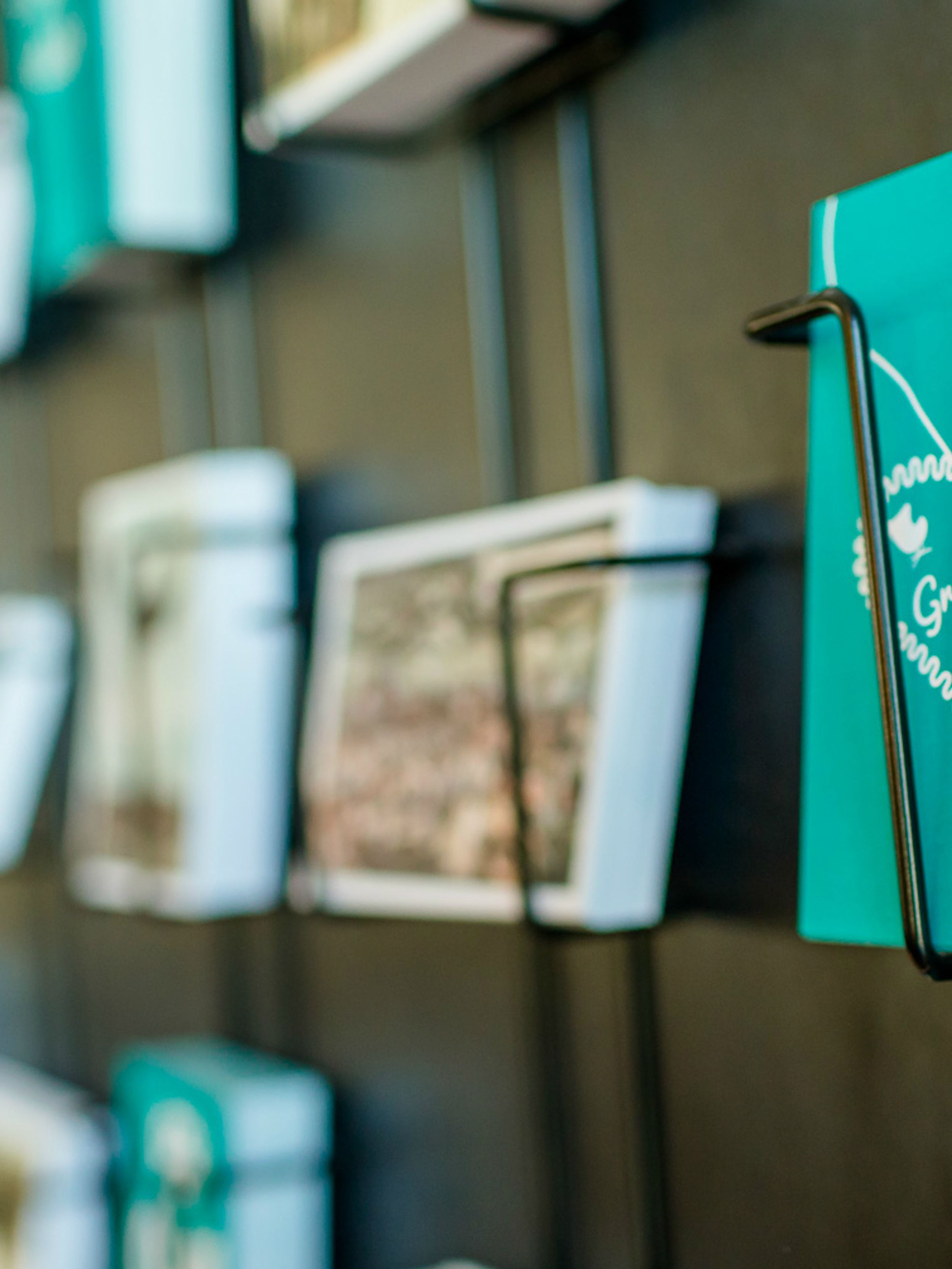 designhotel Munich Trade Fair Motel One close-up of postcards