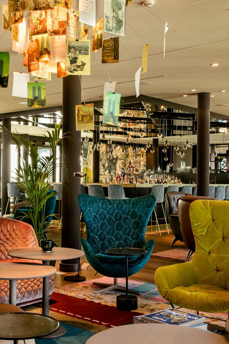 designhotel Munich Trade Fair Motel One lounge and bar