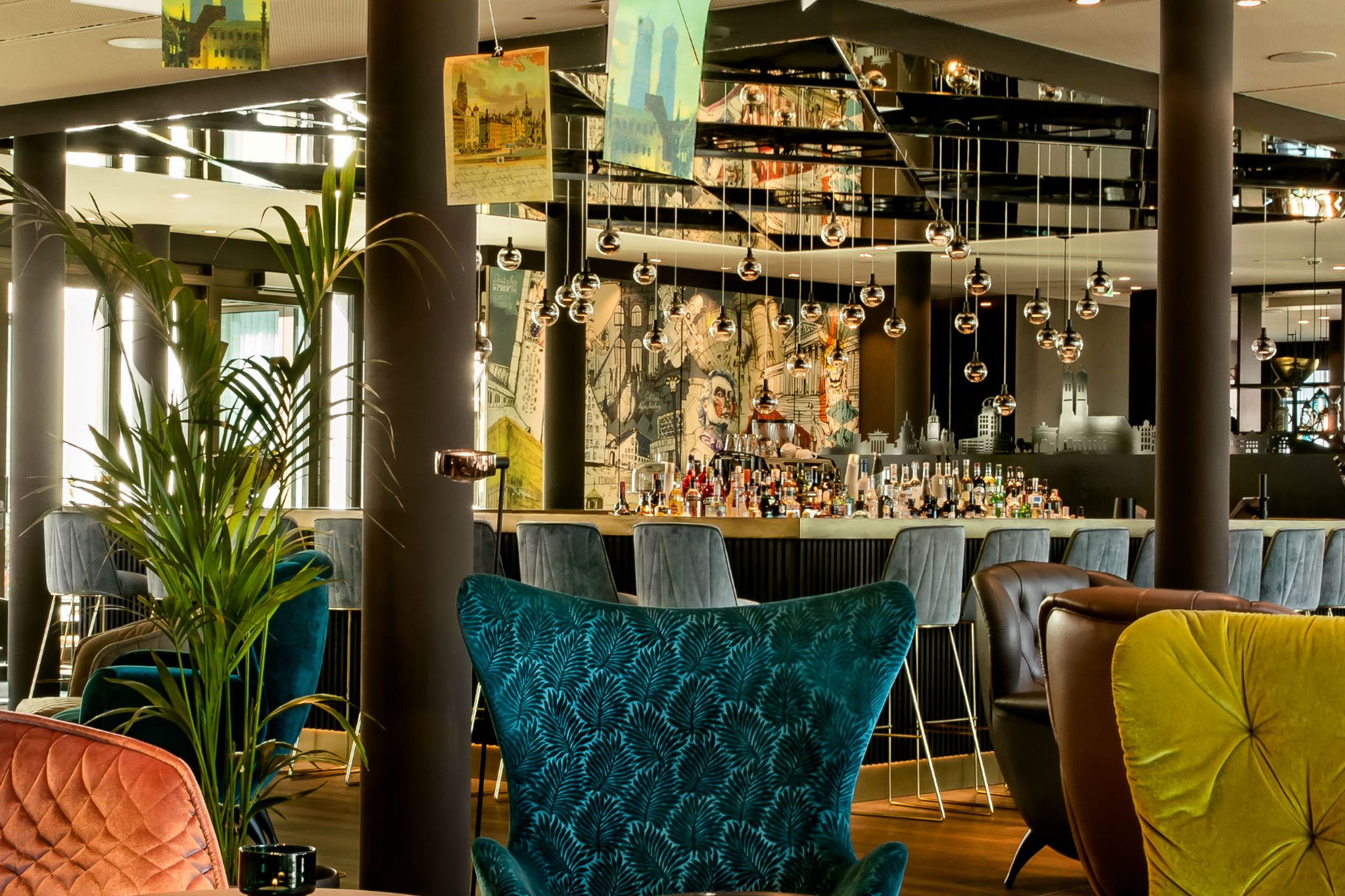 designhotel Munich Trade Fair Motel One lounge and bar