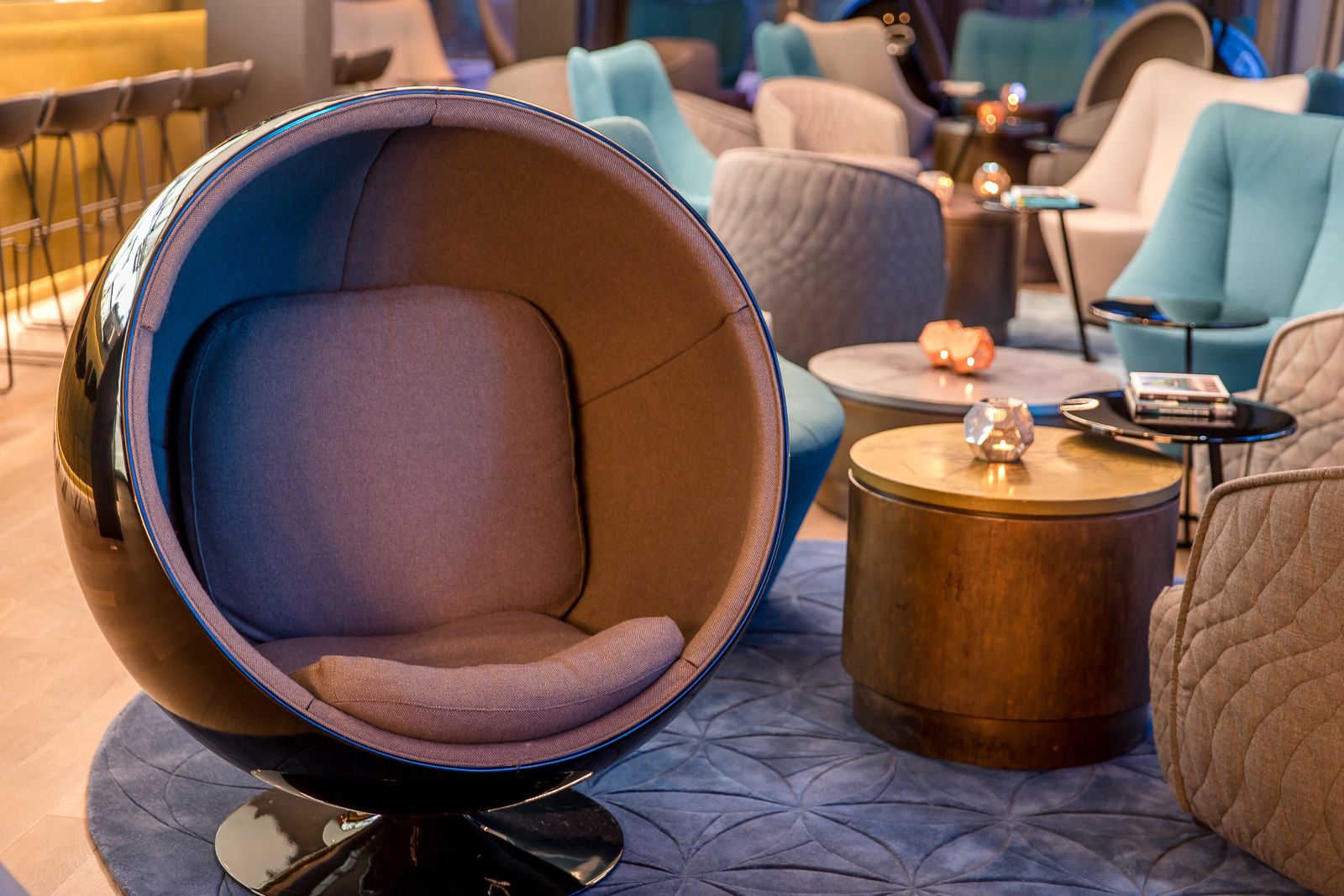 Designhotel München Olympia Gate Motel One Sessel in Lounge