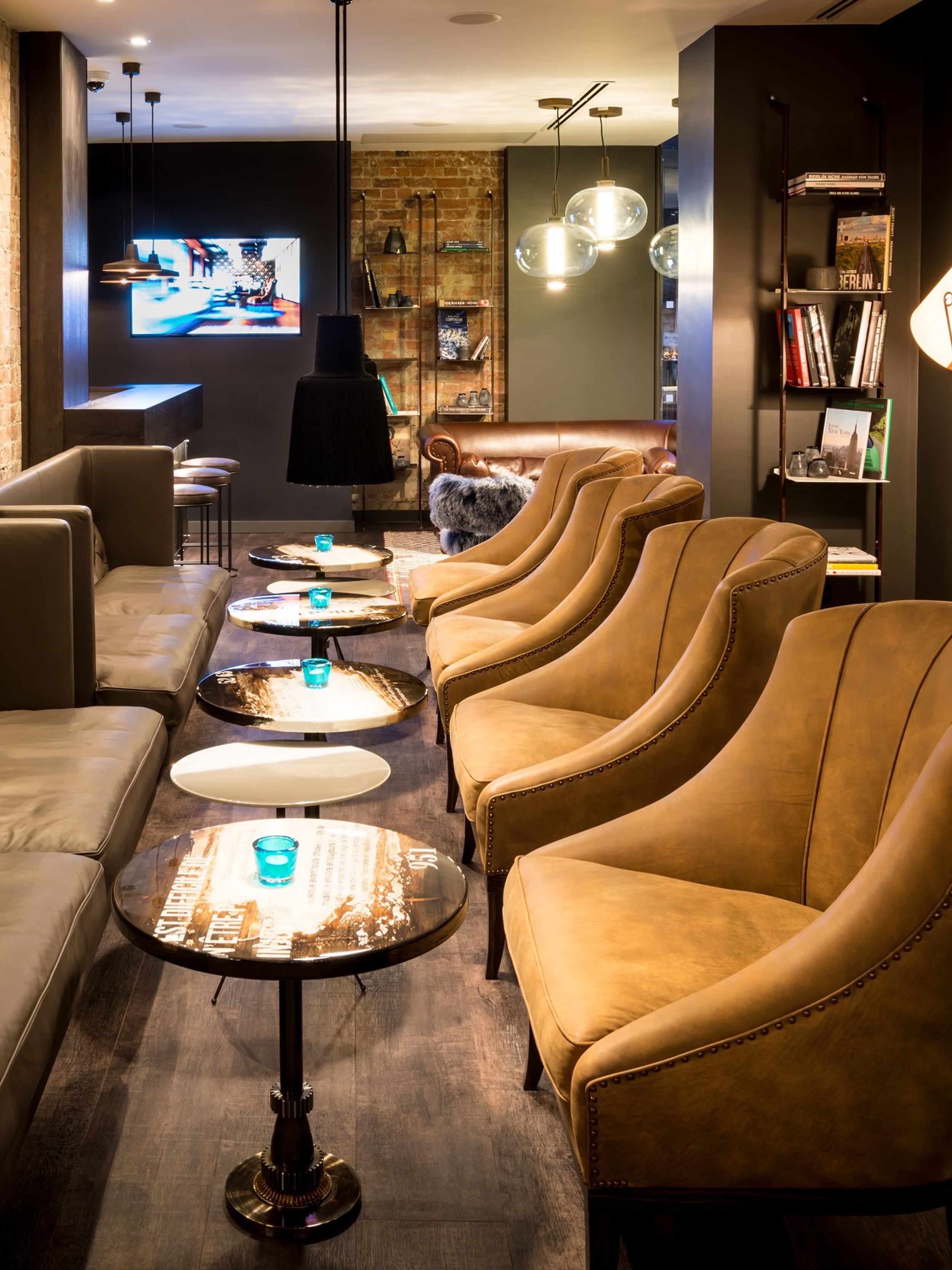 designhotel Newcastle Motel One sofas and armchairs in lounge