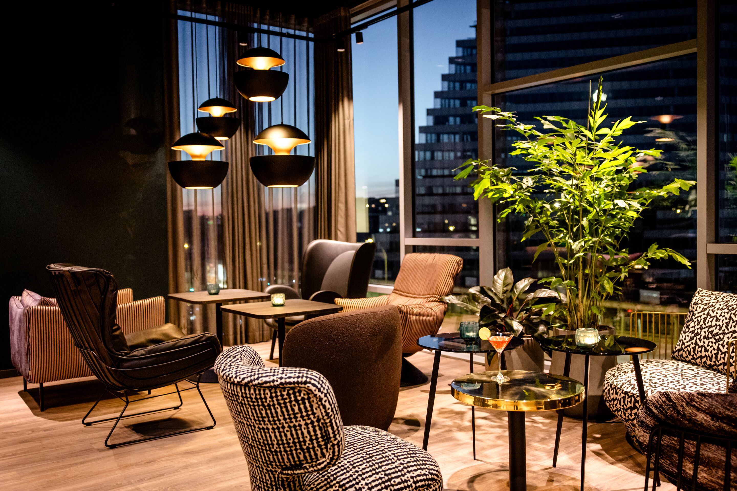 Hotel Paris Porte de Versailles Motel One Lounge Sonnenuntergang