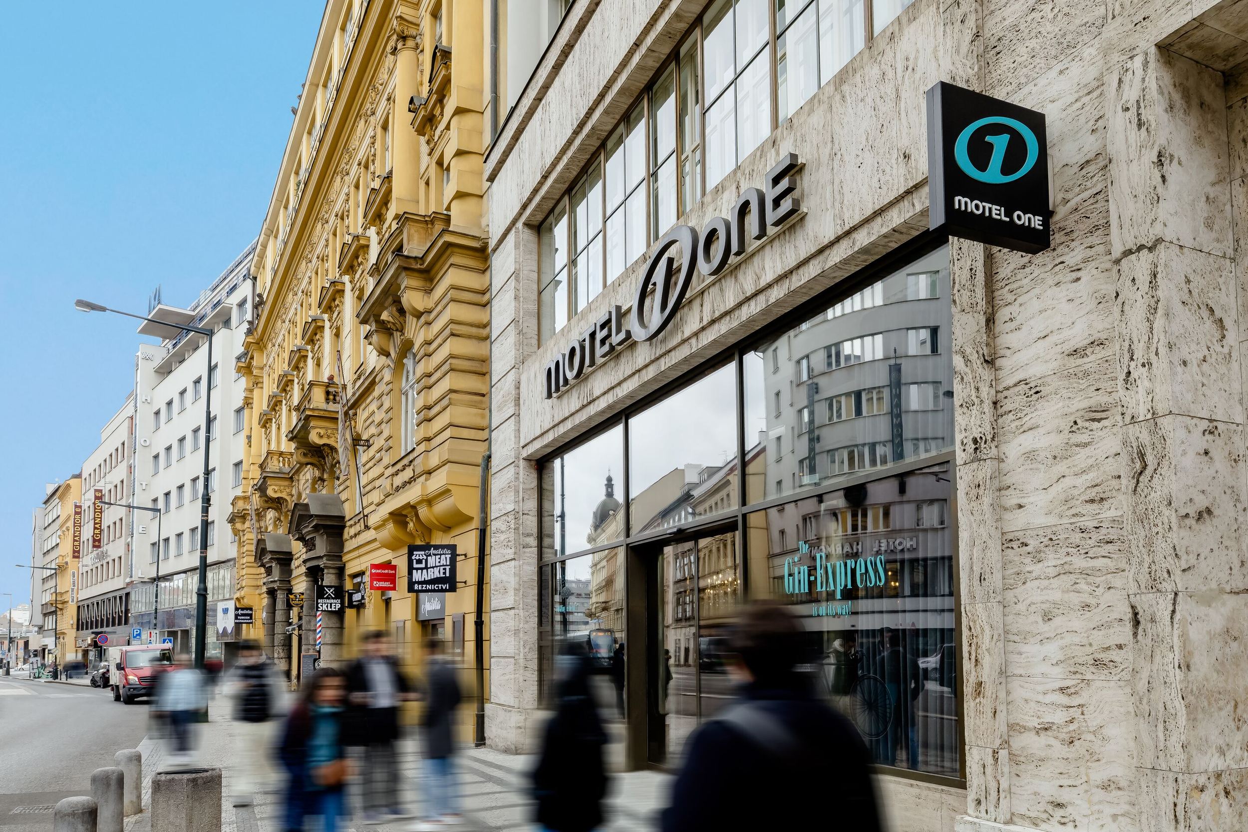 Design hotel Prague Florentinum Motel One facade