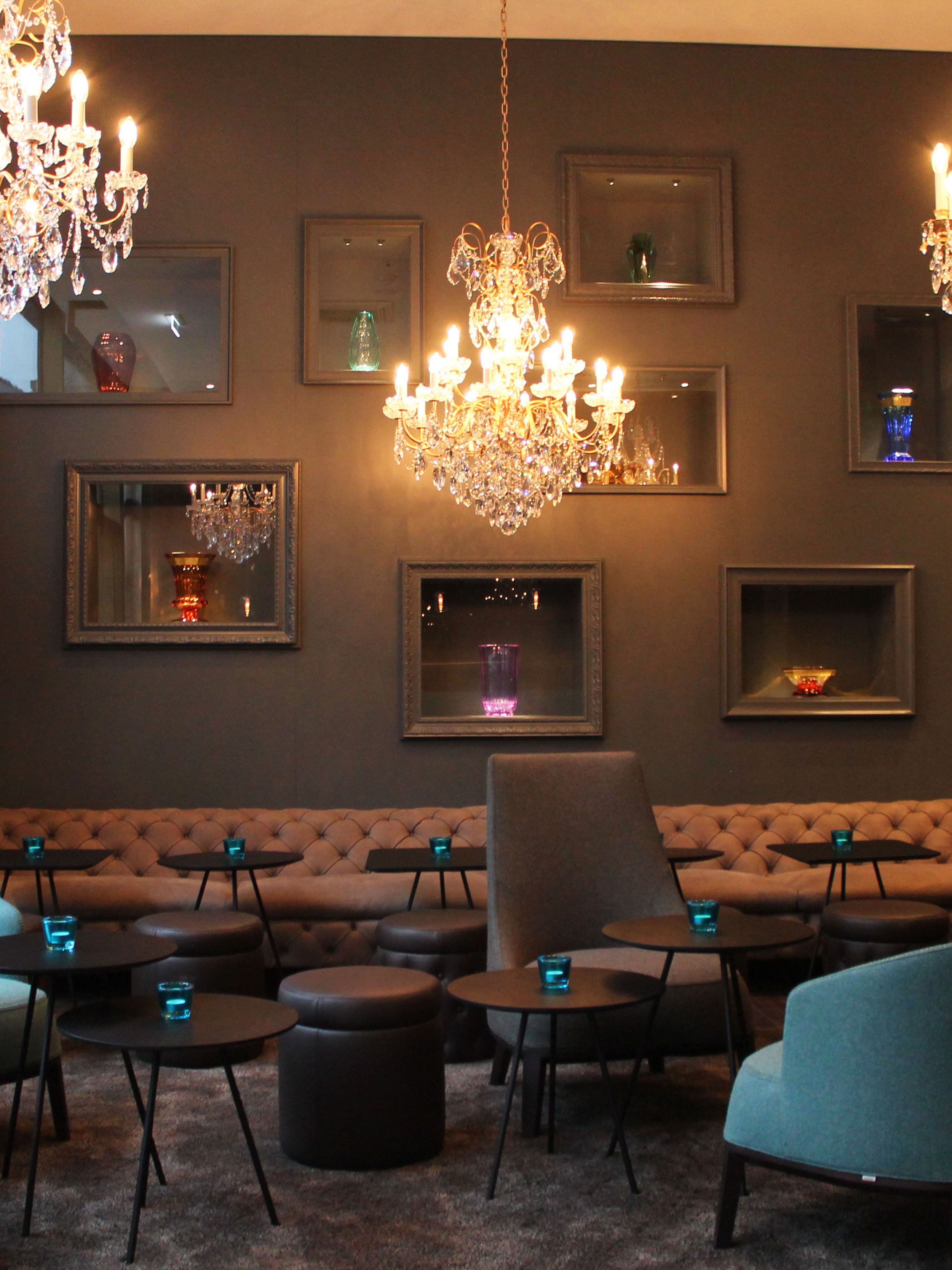 hotel Prague Florentinum Motel One lounge with sofa and armchairs