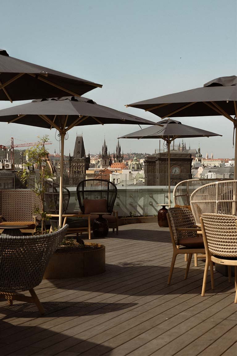 The Cloud One hotel Prag Dachterrasse The Cloud One hotel Prag Dachterrasse