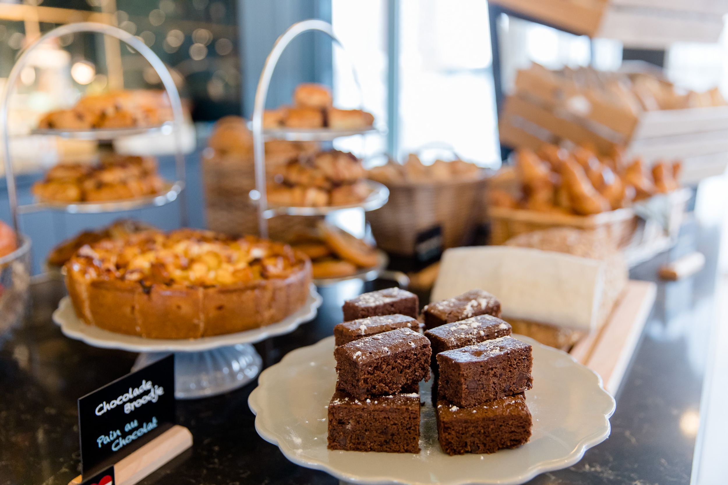 Designhotel Rotterdam Motel One Nahaufnahme Schokoladenbrownies