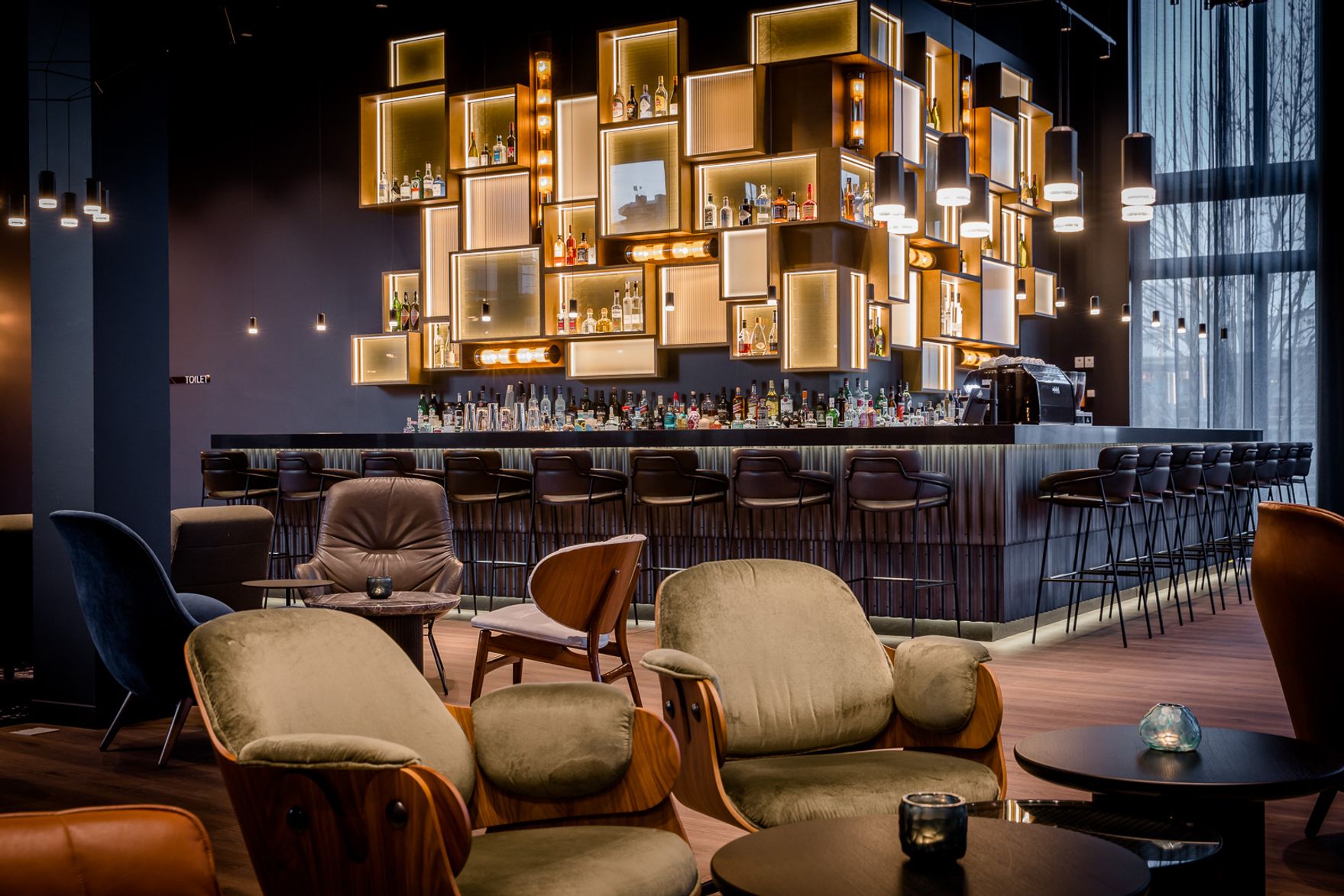 hotel Stuttgart Feuerbach Motel One bar and lounge