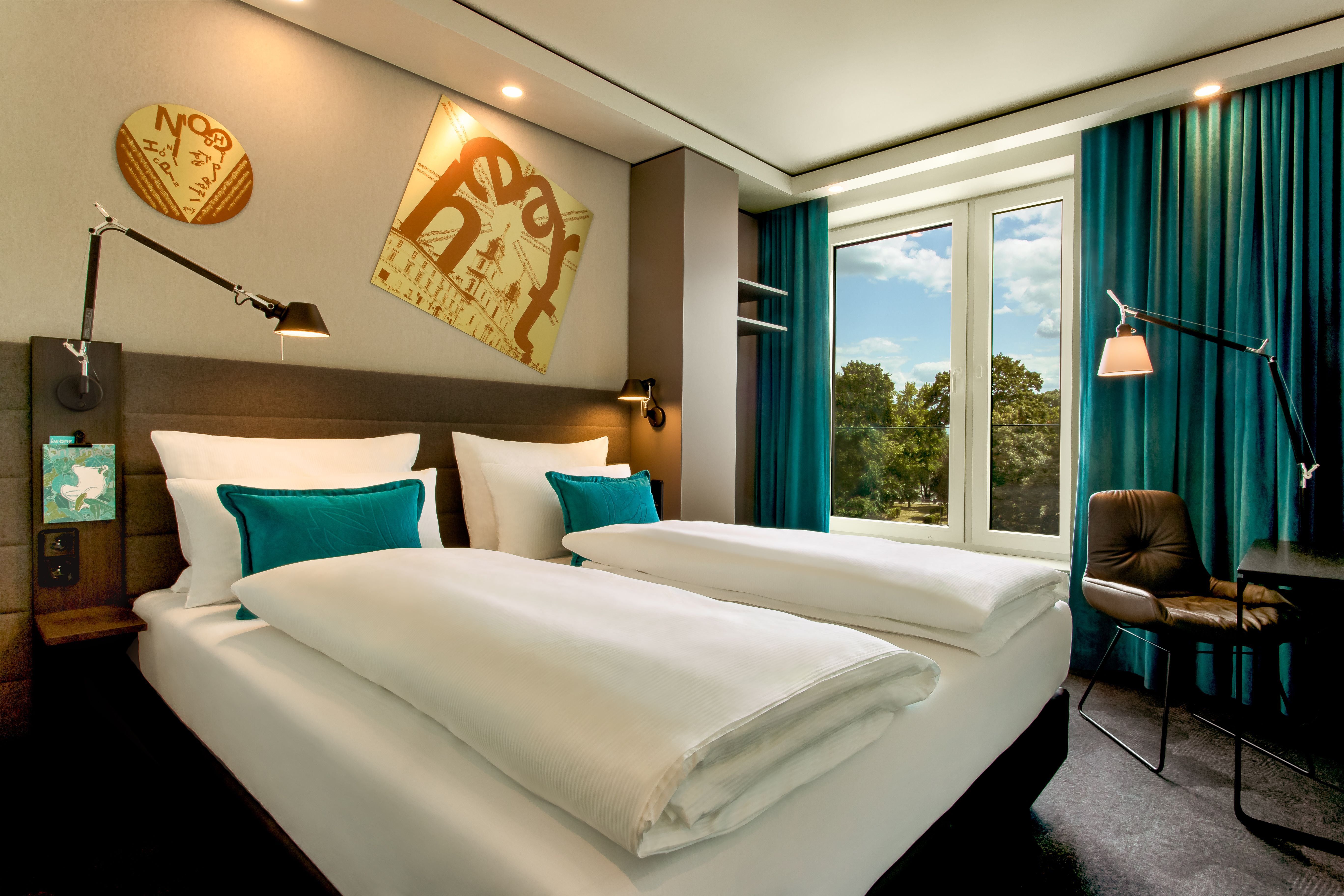 Designhotel Warschau Chopin Motel One Doppelbett 