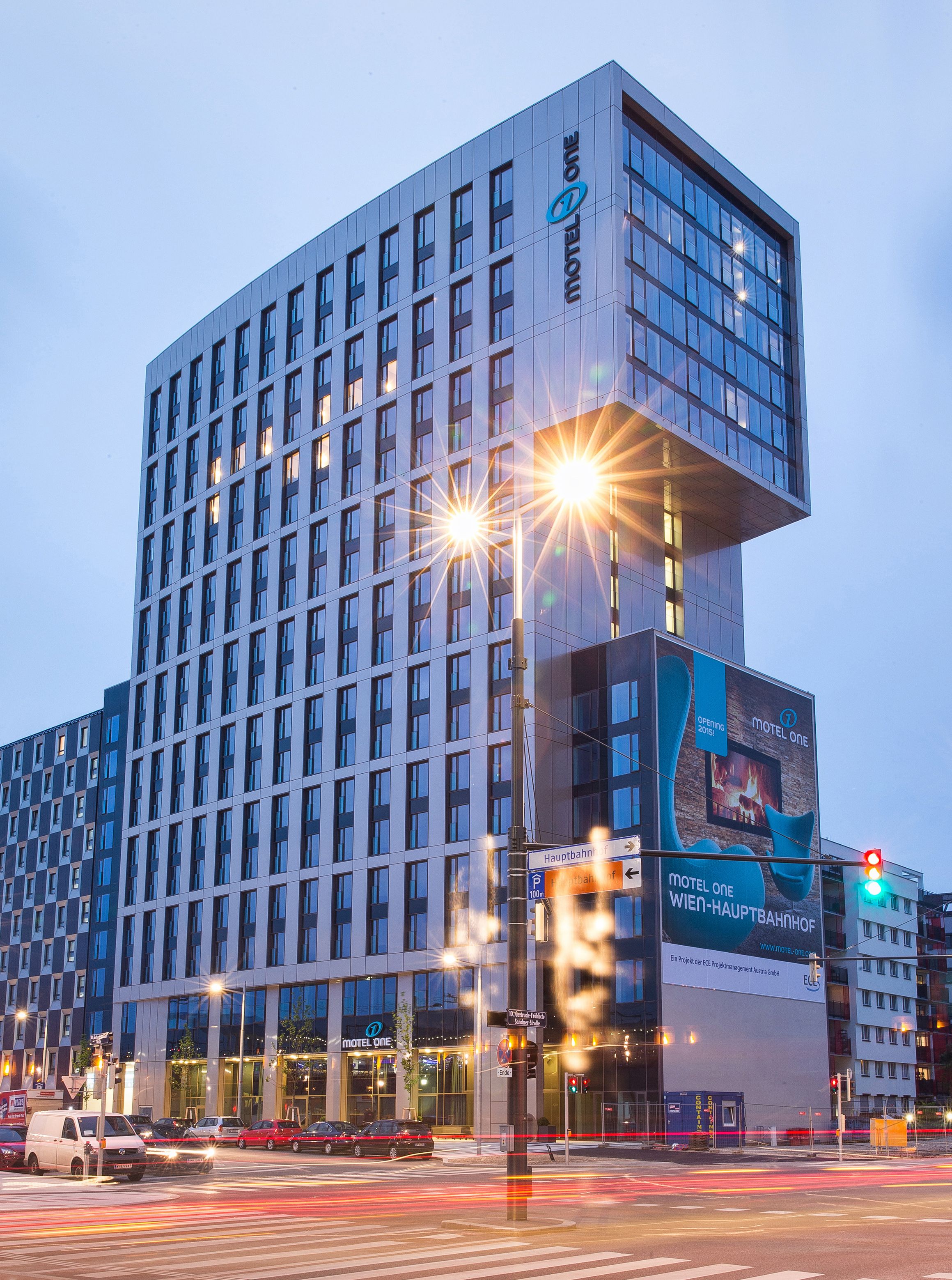 Hotel Wien Hauptbahnhof Motel One Fassade