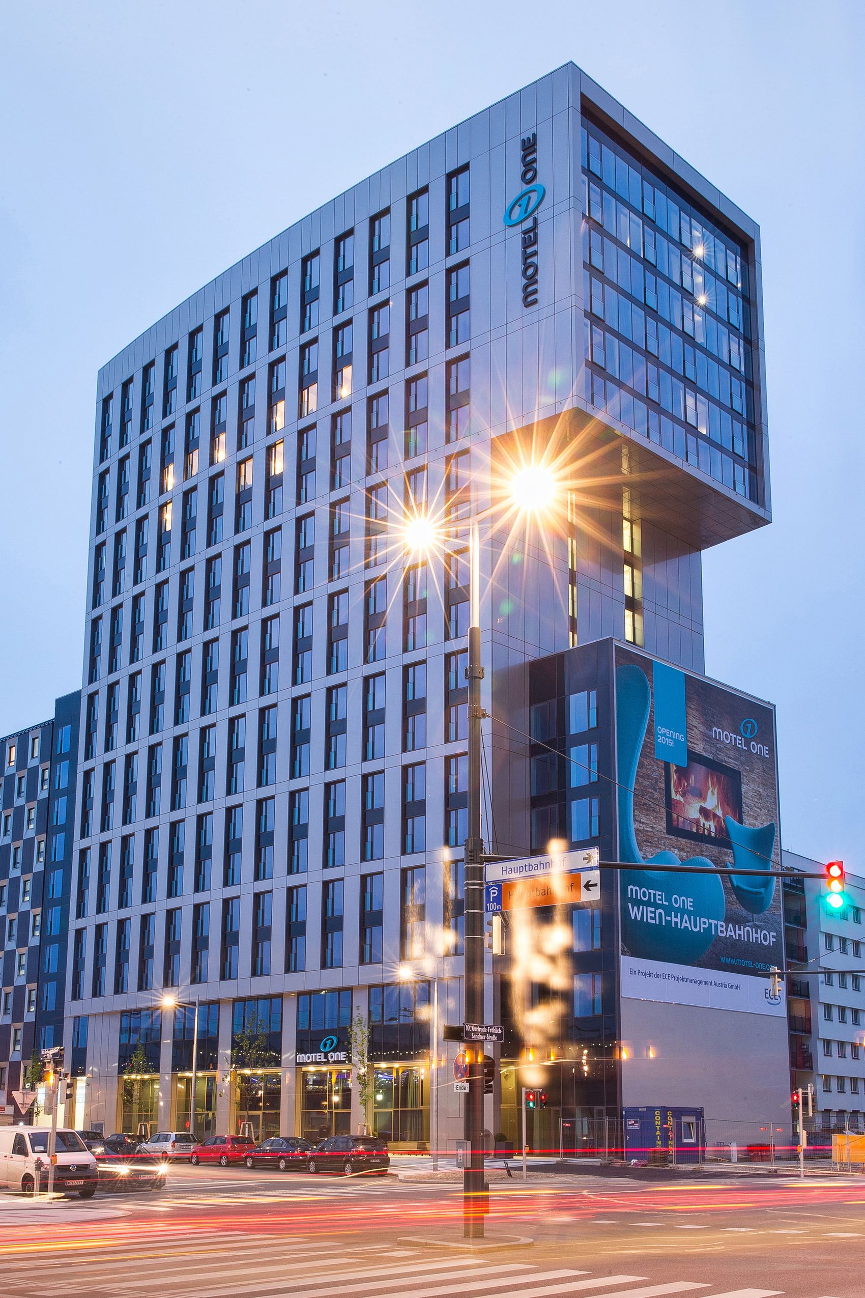 Hotel Wien Hauptbahnhof Motel One Fassade