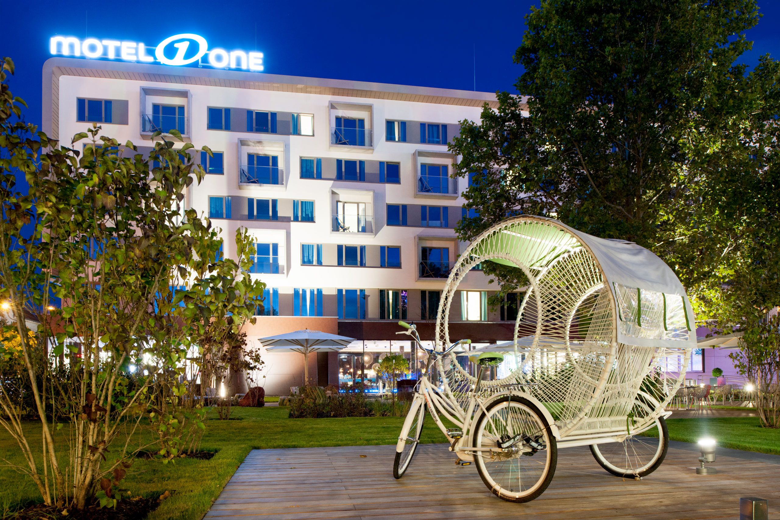 Hotel Wien Prater Motel One Gebäude von außen