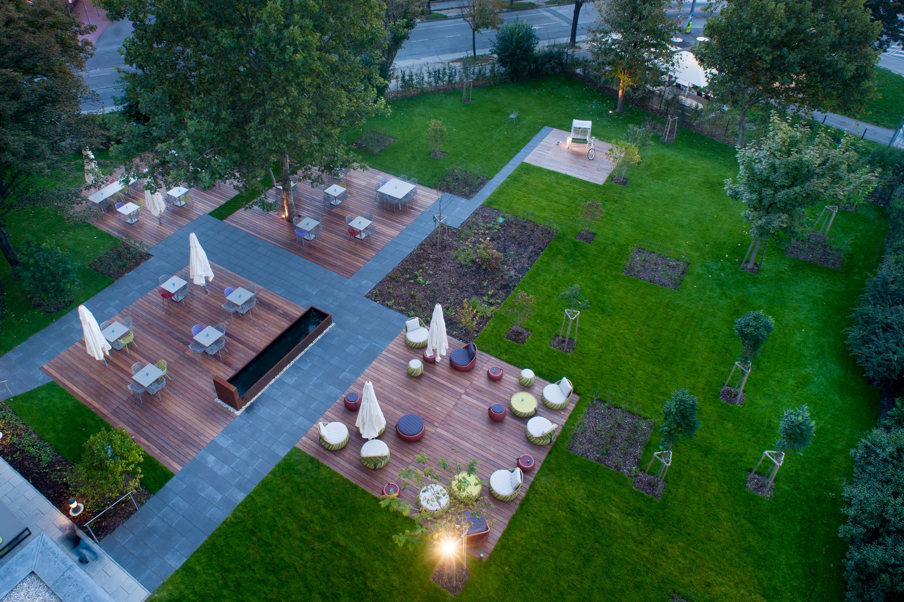 Hotel Wien Prater Motel One Outdoorbereich