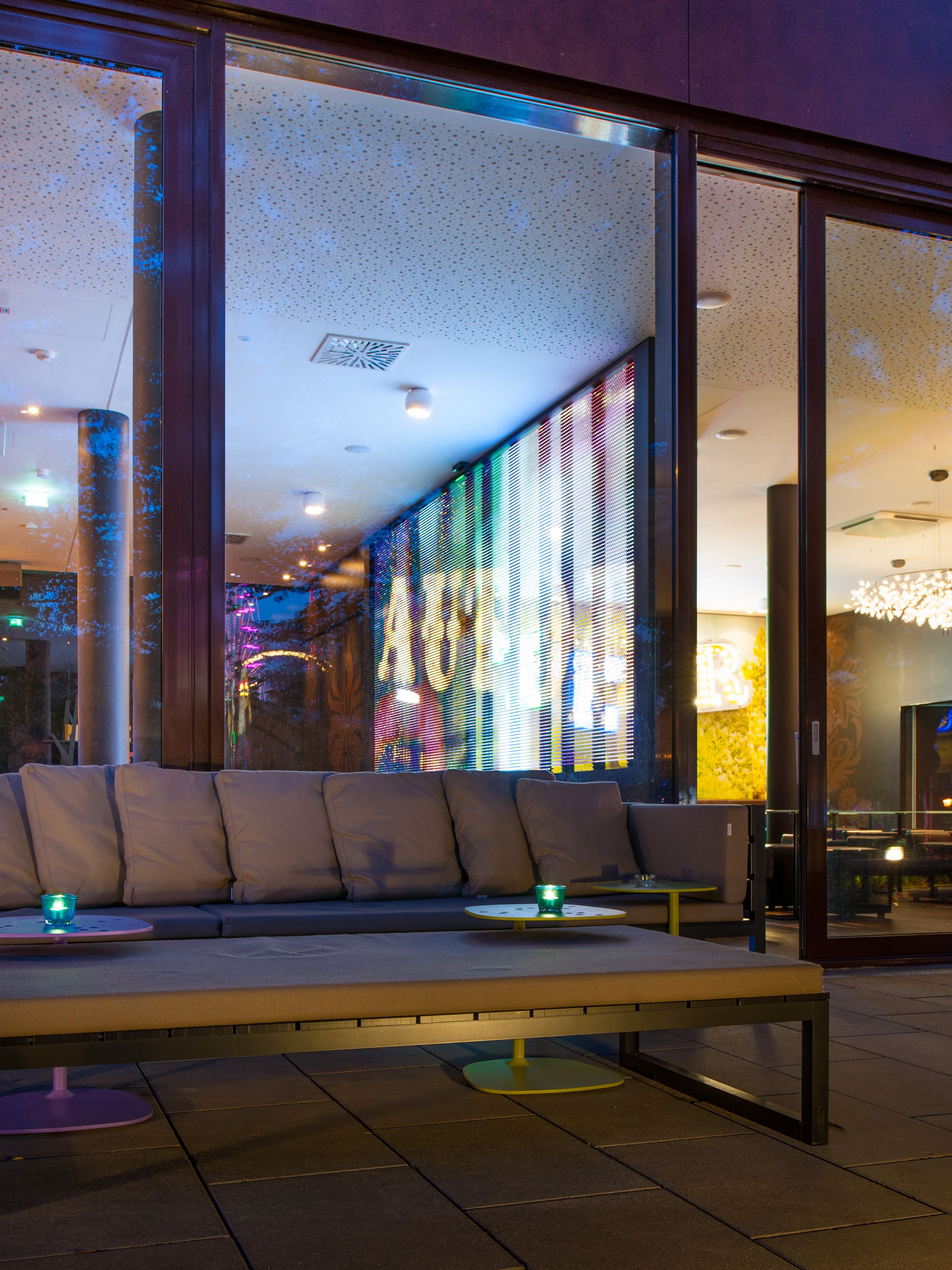 Hotel Vienna Prater Motel One outdoor in the evening