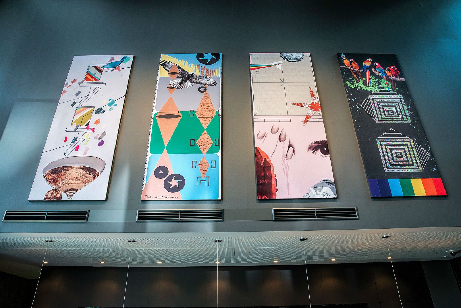 Designhotel Wien Westbahnhof Motel One Kunst an der Wand