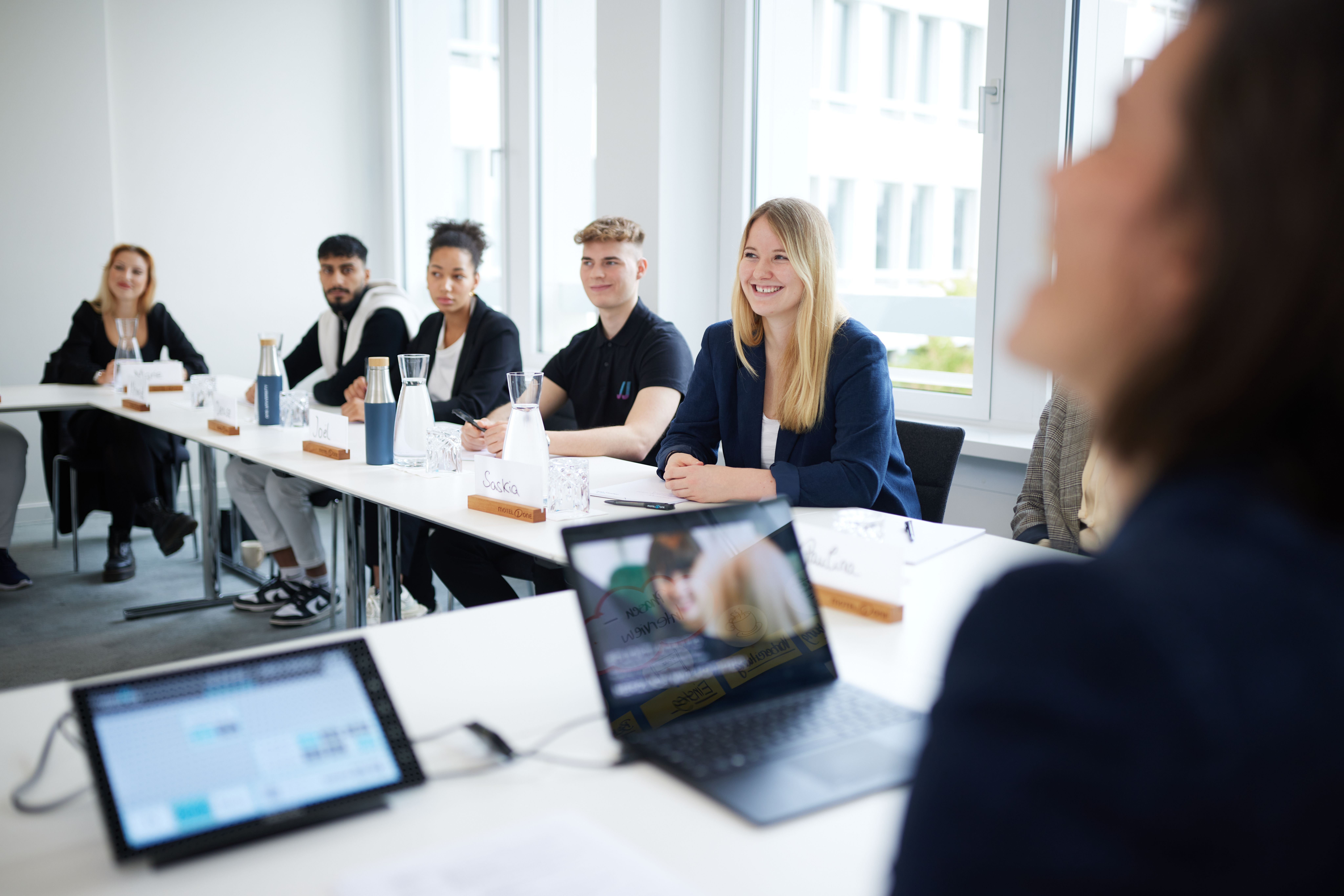Motel One employees taking part on a training at One University