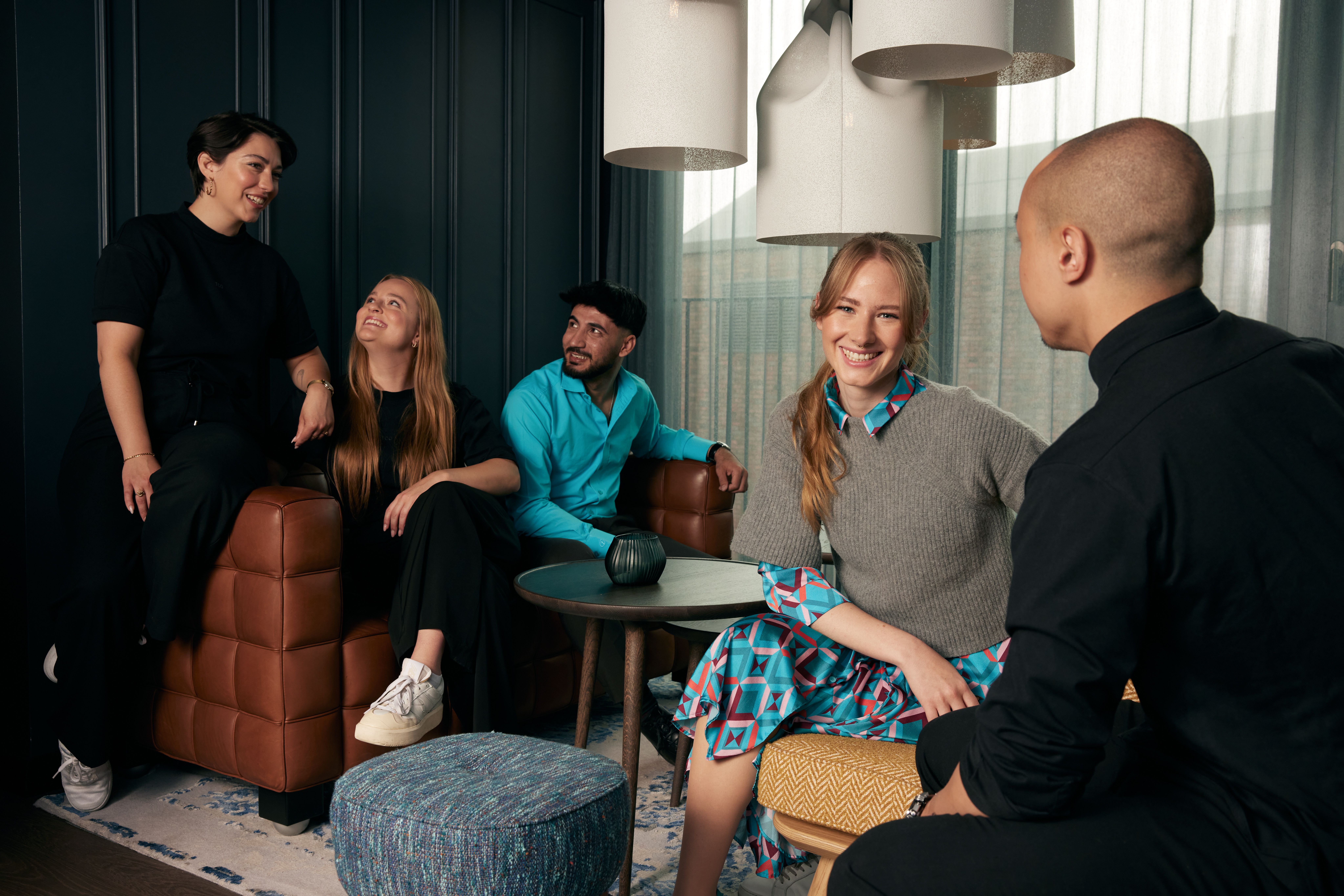 Motel One & The Cloud One employees together in the lobby